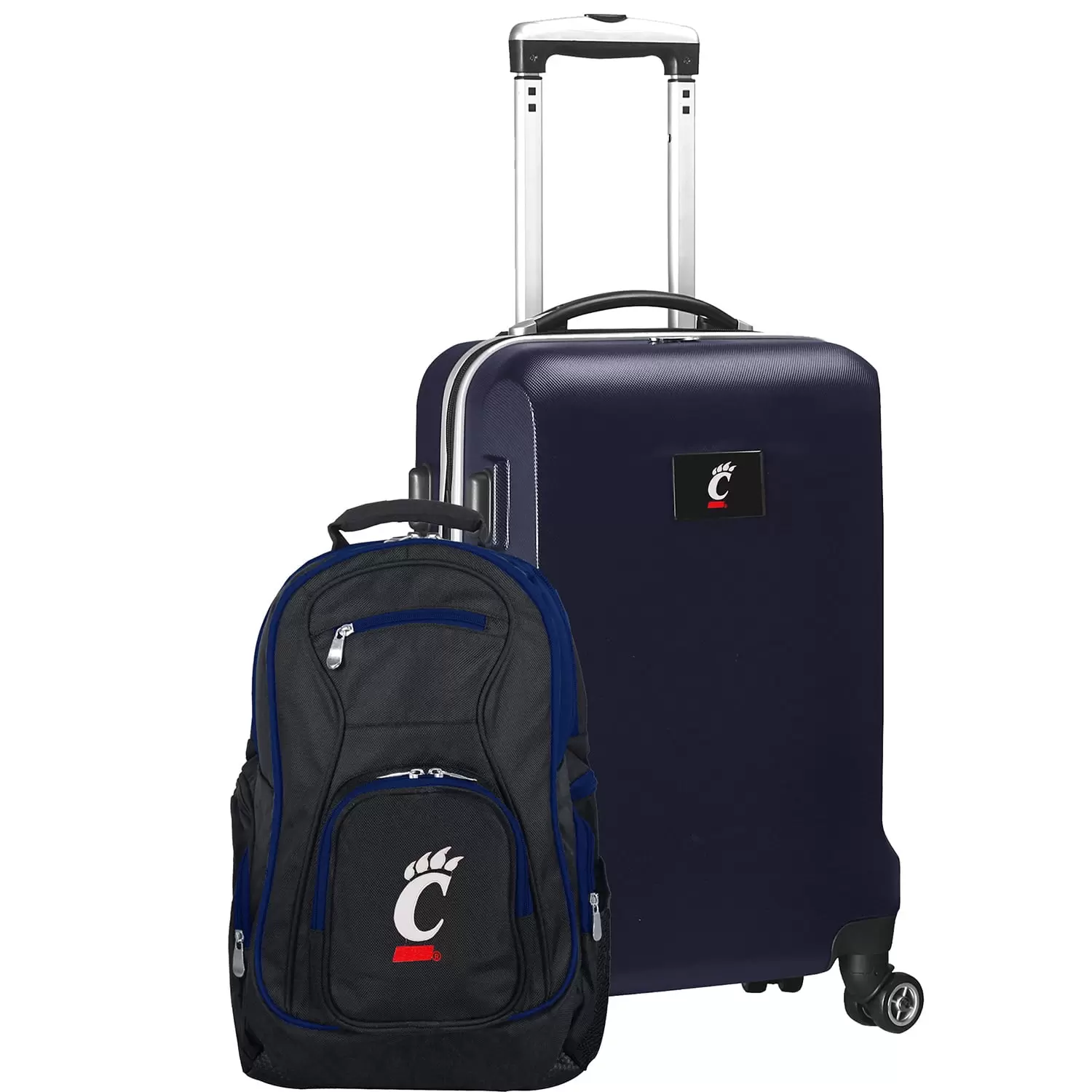 Cincinnati Bearcats Deluxe 2-Piece Backpack and Carry-On Set - Navy