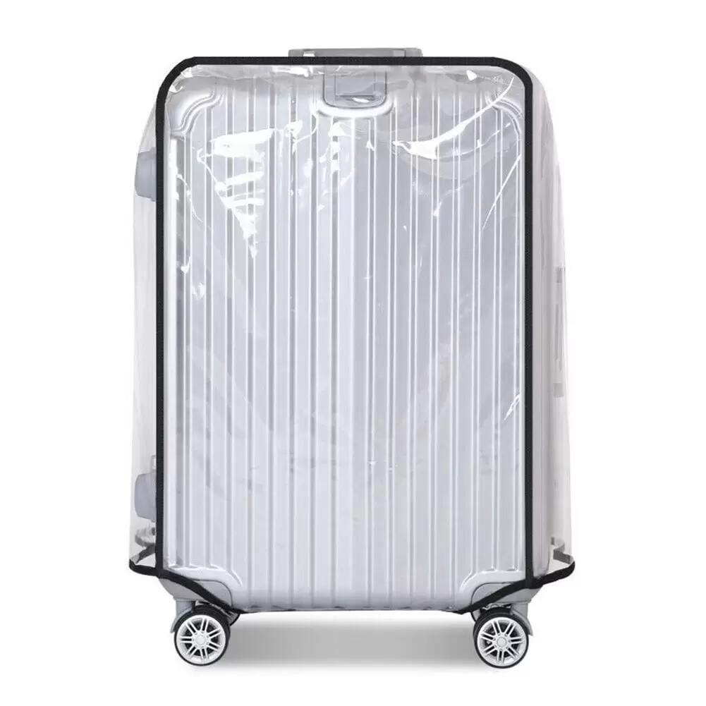 Clear PVC Suitcase Cover Protectors 28 Inch Luggage Cover for Wheeled Suitcase Clear