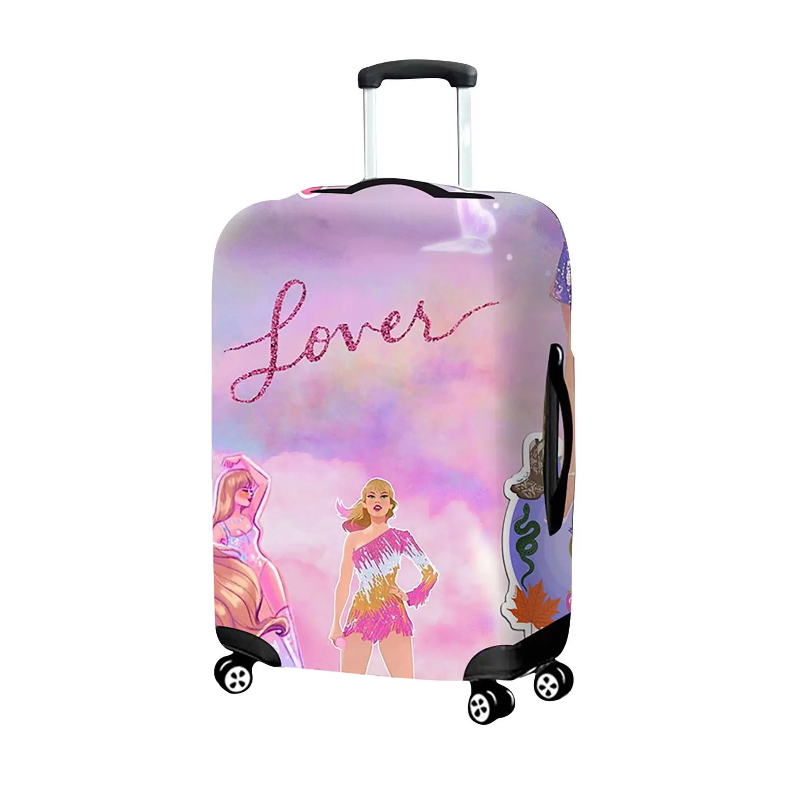 Clearance Luggage Protective Cover Printed Luggage Protective Cover Trolley Case Travel Elastic Protective Cover Birthday Gifts White Elephant Gifts for Adults 2023