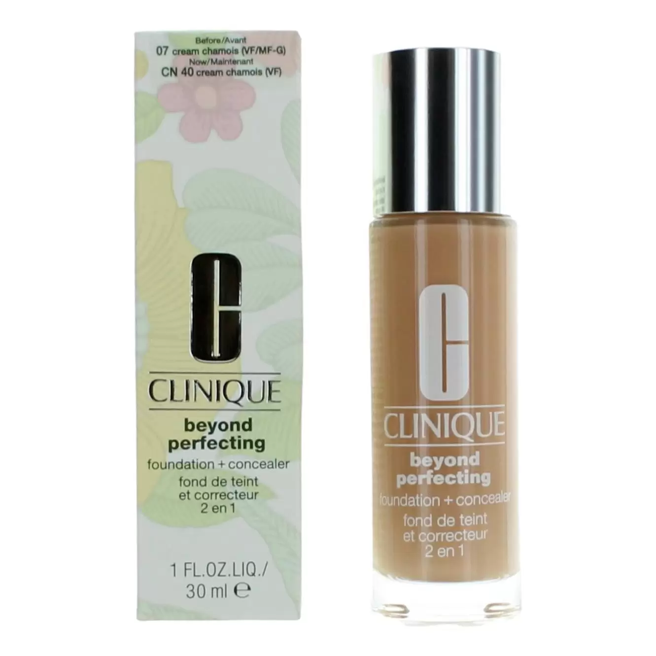 Clinique Beyond Perfecting Foundation Plus Concealer - CN 40 Cream Chamois 1 oz Makeup