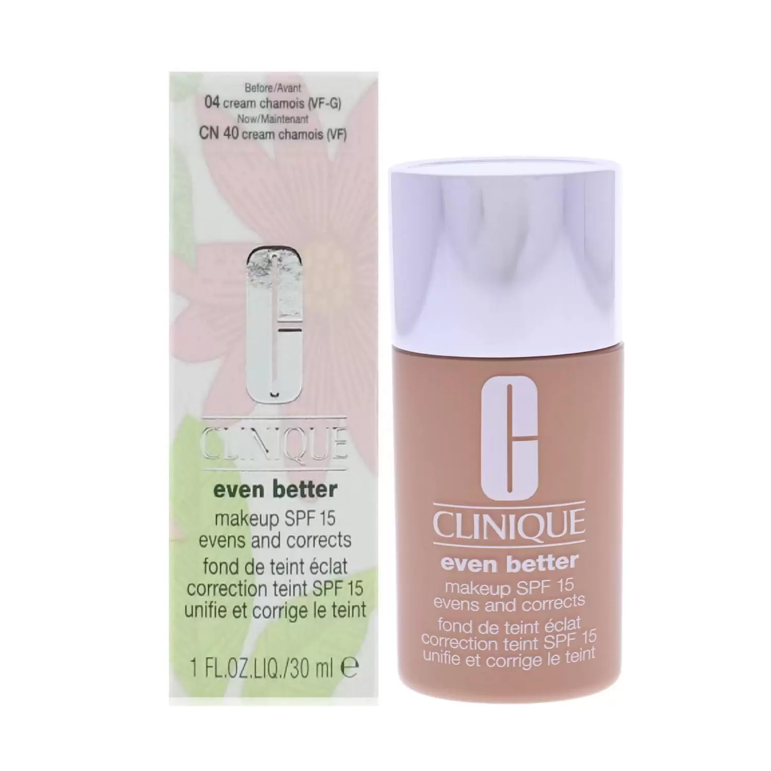 Clinique Even Better Makeup SPF15 CN 40 Cream Chamois (VF) 1 oz / 30 ml