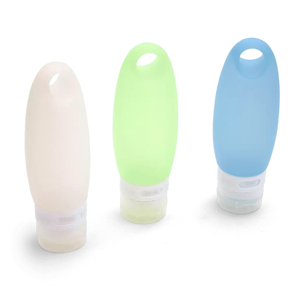 Coghlan's Refillable Silicone Travel Bottles 3-Pack Multi-Color