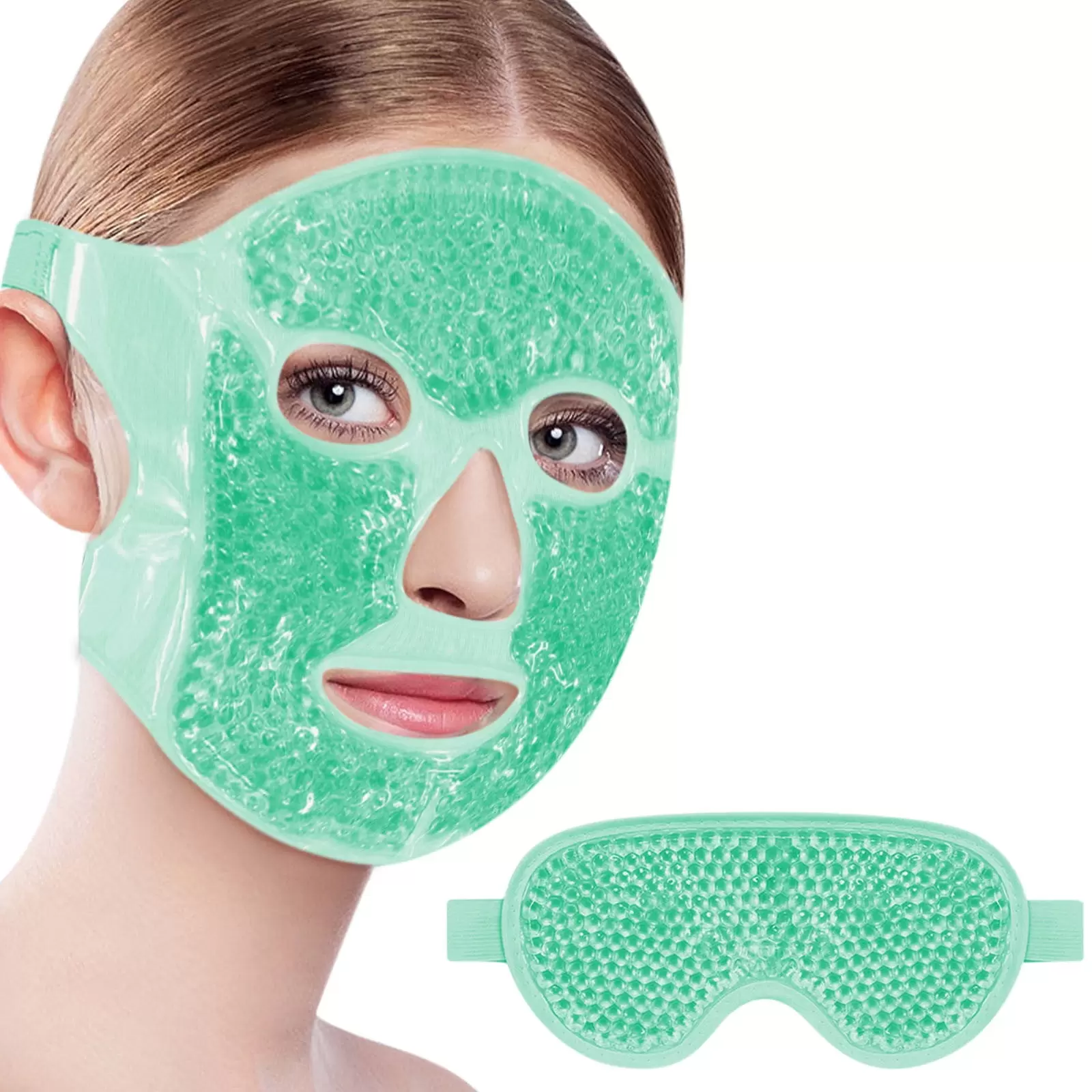 Cold Gel Mask Ice Pack Cold Face Eye And Masks Reduce Face Puff Dark Circles Reusable Cold Hot Gel Face Eye Mask Suitable For Women Facial Spa Ice Face Mask For Sleeping