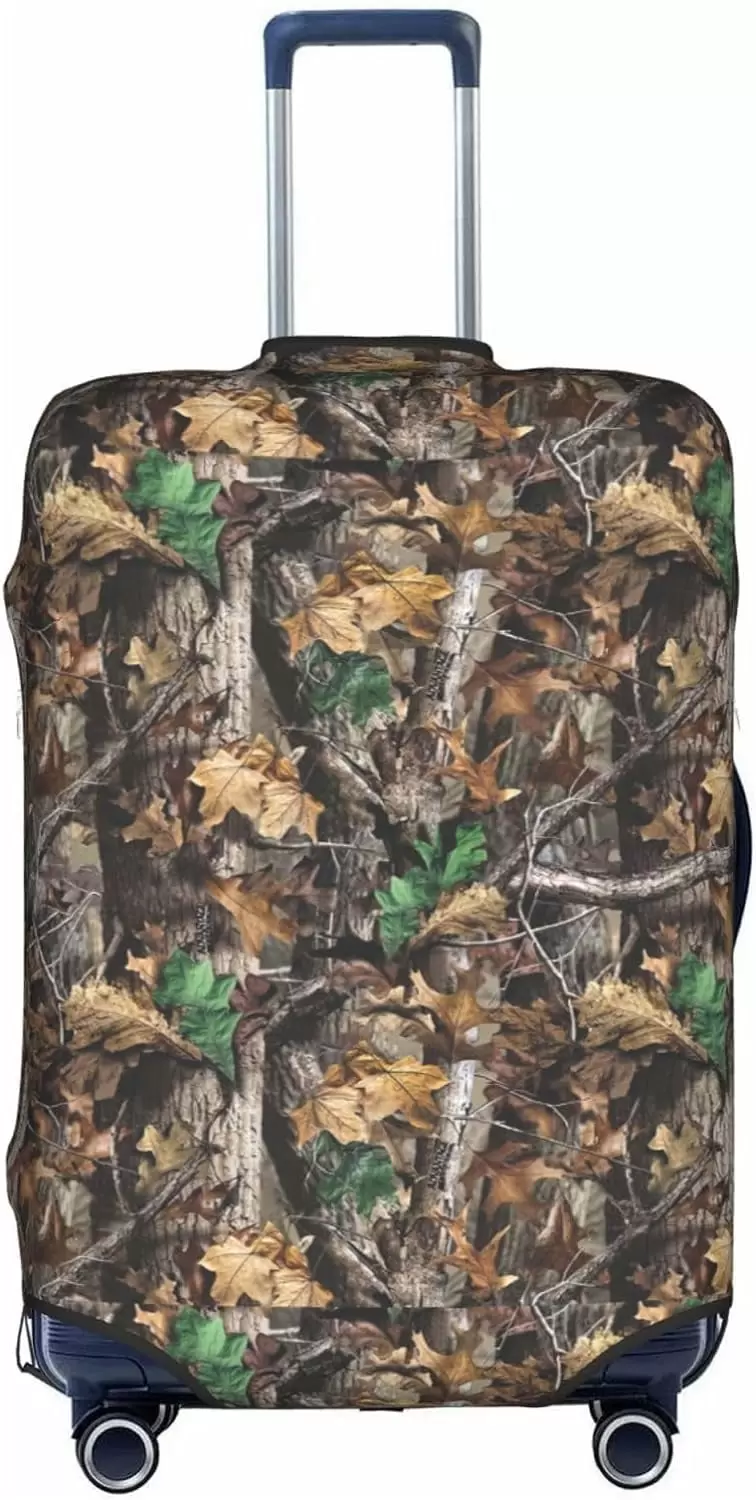 Cold Tree Camouflage Print Luggage Protection Cover One Size Xl Suitable For Luggage Of 29-32 Inches