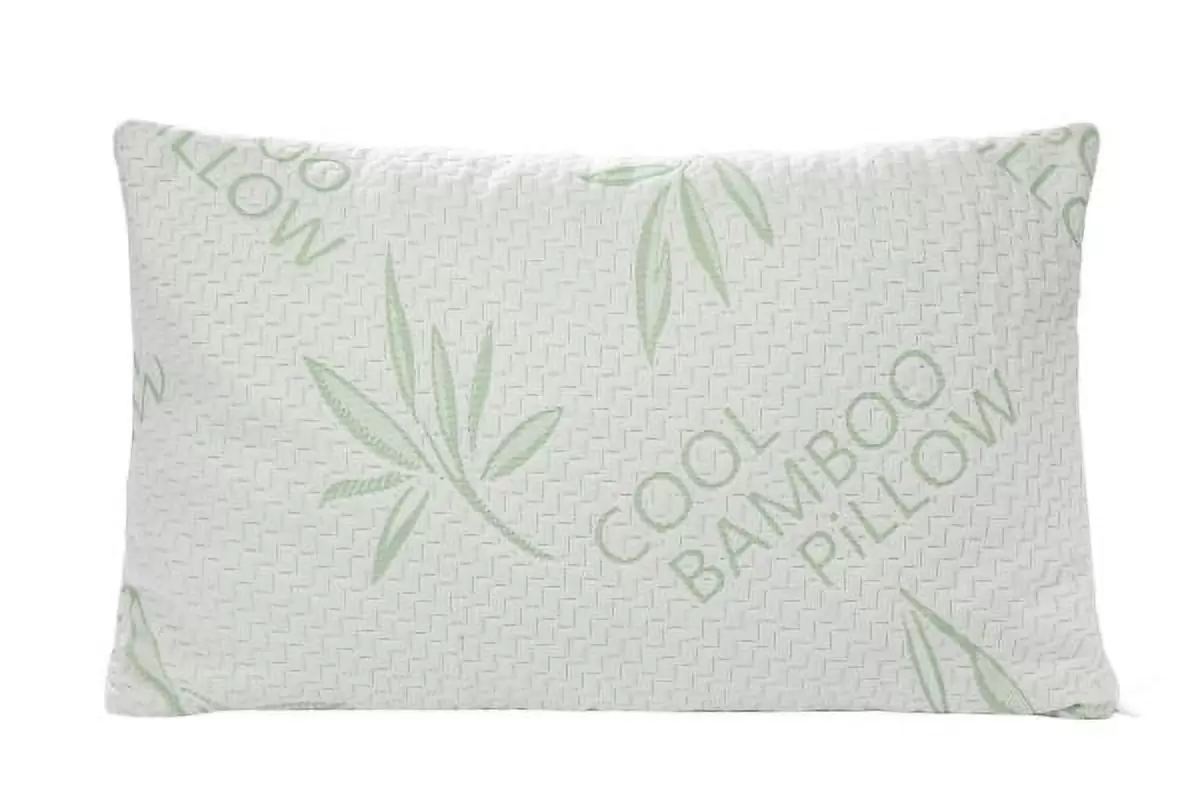 Comfylife King Size Memory Foam. Bamboo Bed Pillow. Removable and Washable (1 Pack)