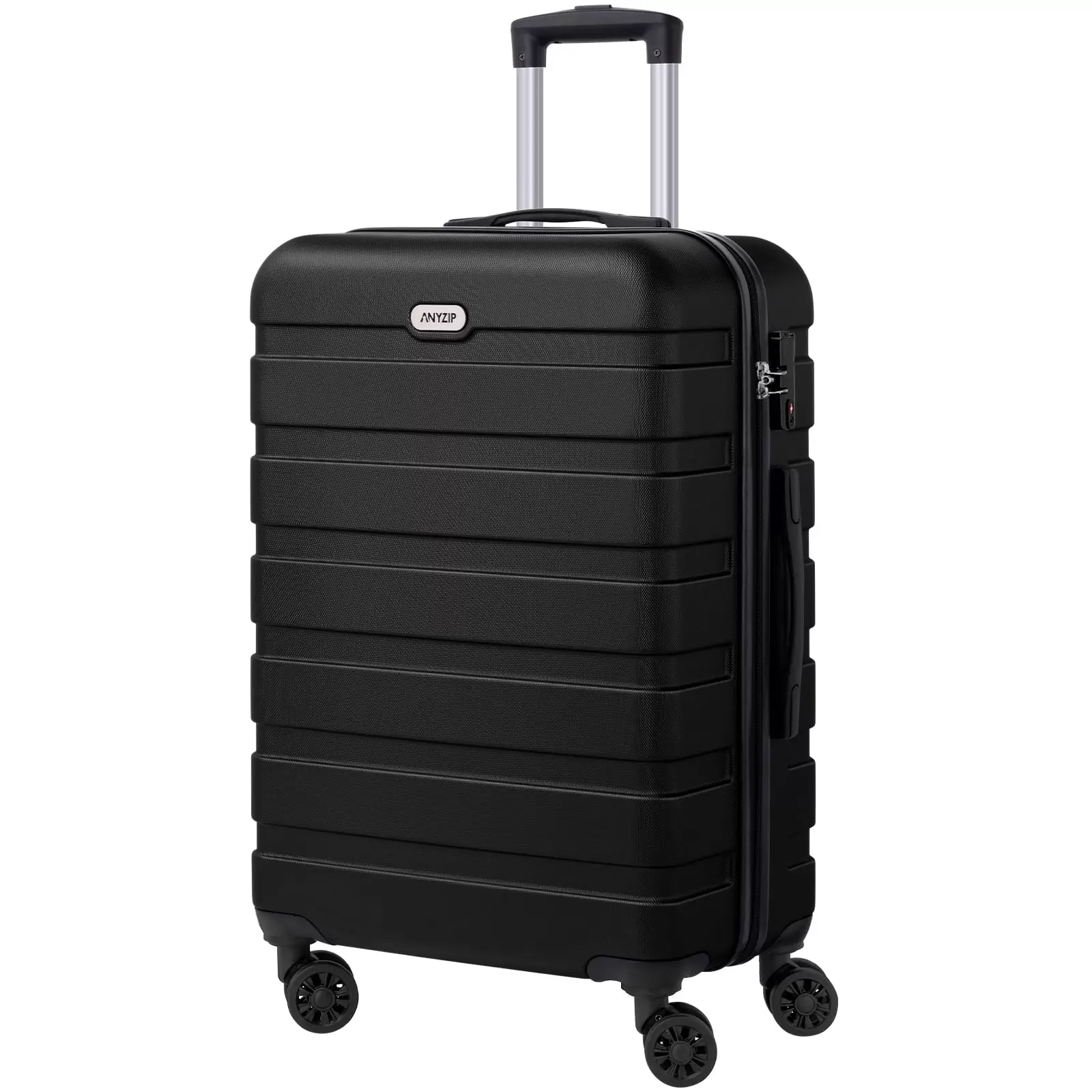 Coolhut Checked-Medium 24 Inch Luggage PC ABS Hardside Lightweight Suitcase with 4 Universal Wheels TSA Lock