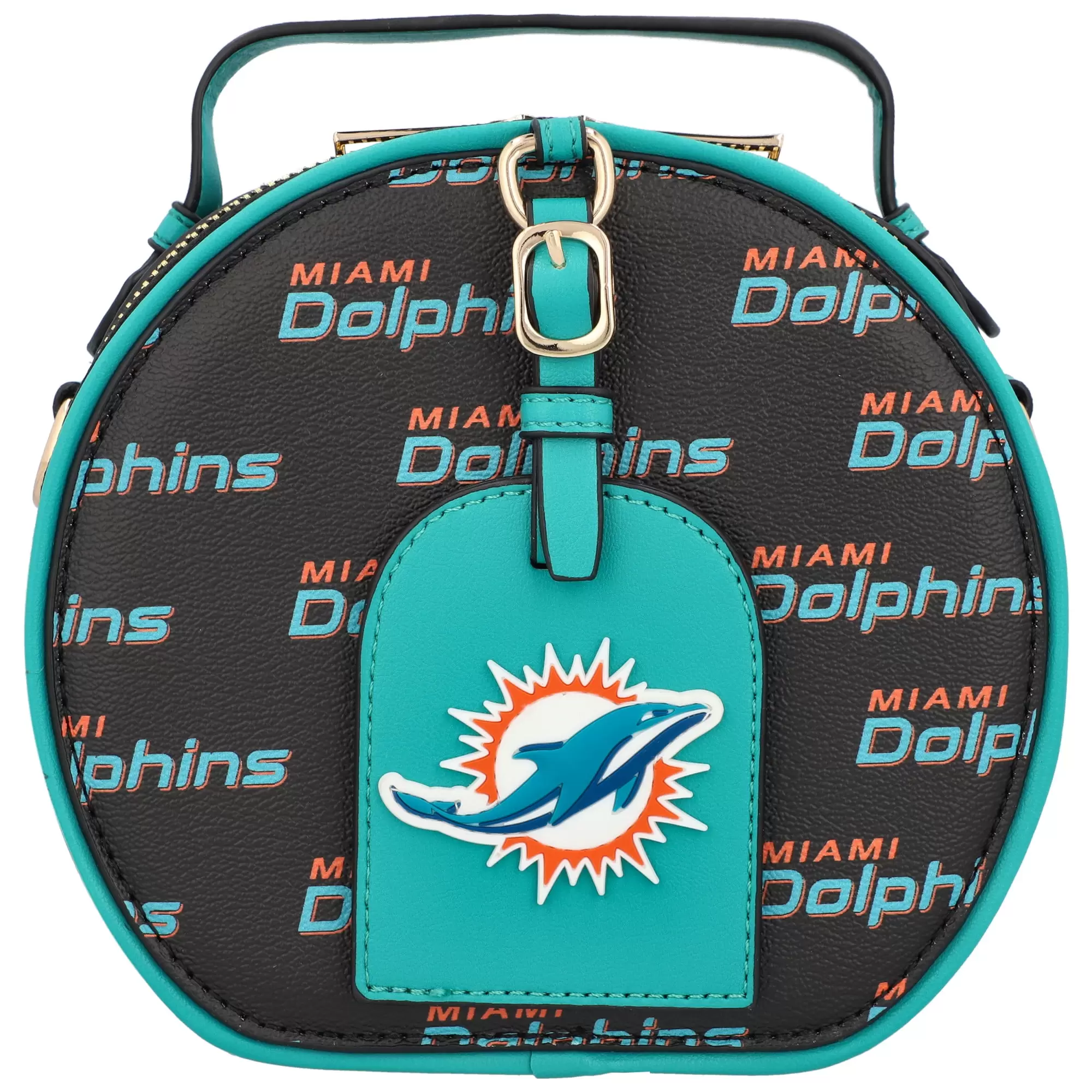 Cuce Miami Dolphins Repeat Logo Round Bag