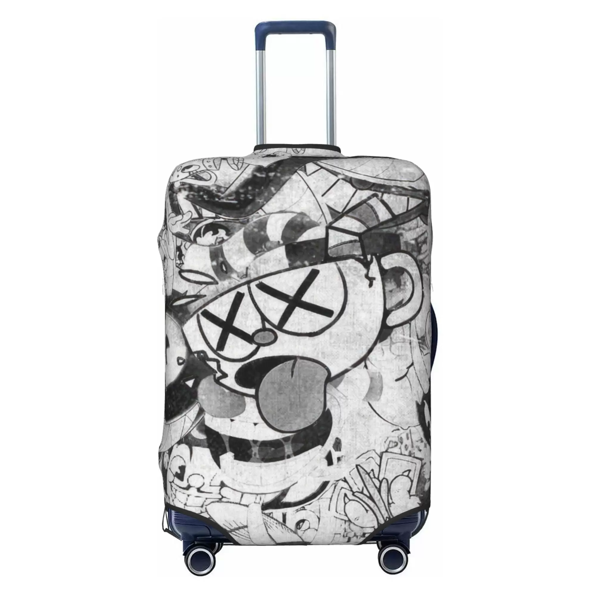 Cuphead Luggage Cover Elastic Washable Stretch Suitcase Protector Anti-Scratch Travel Suitcase Cover for Kid and Adult. S (18-21 inch suitcase)