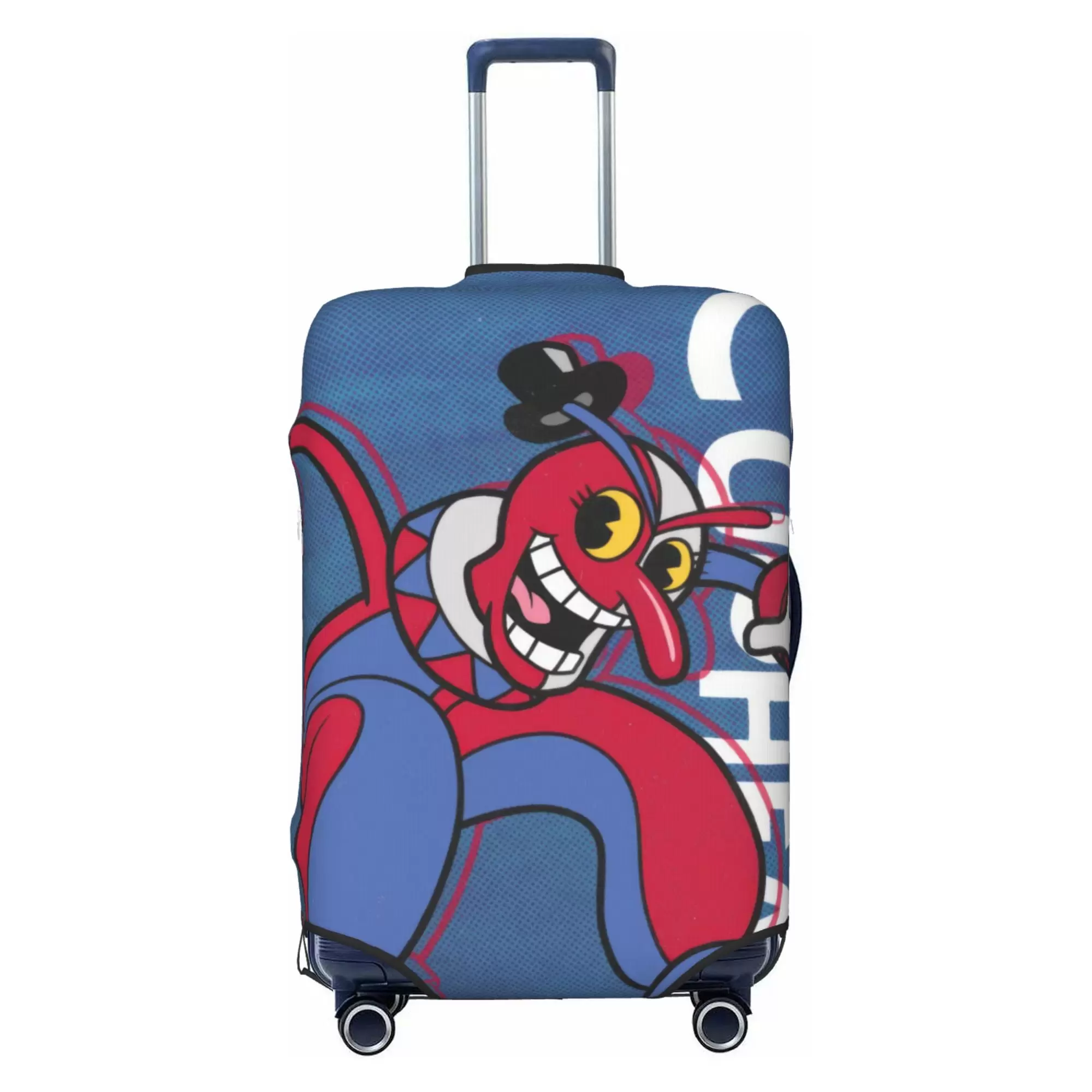 Cuphead Luggage Cover Elastic Washable Stretch Suitcase Protector Anti-Scratch Travel Suitcase Cover for Kid and Adult. S (18-21 inch suitcase)