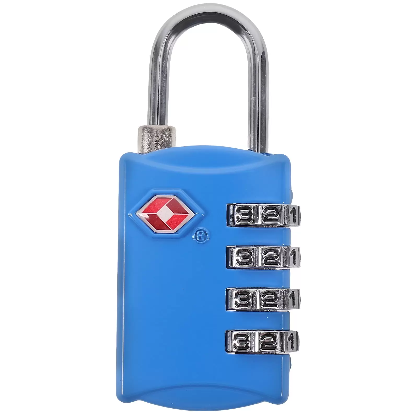 Customs Lock Case Luggage Password Lock Customs 4 Digit Combination Lock Travel Blue