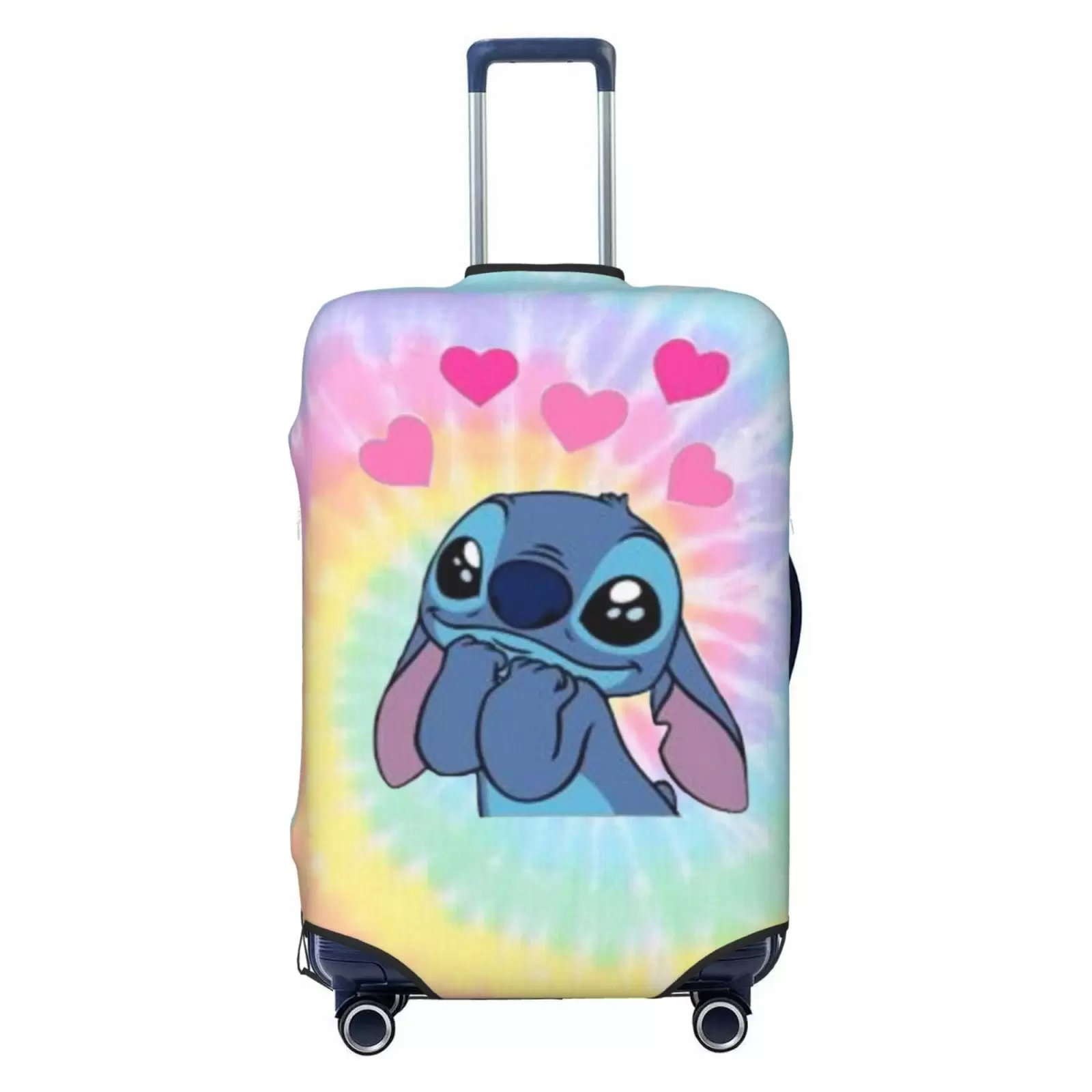 Cute Aesthetic Stitch Protective Suitcase Cover Elastic Travel Luggage Cover Organizers Fits Small