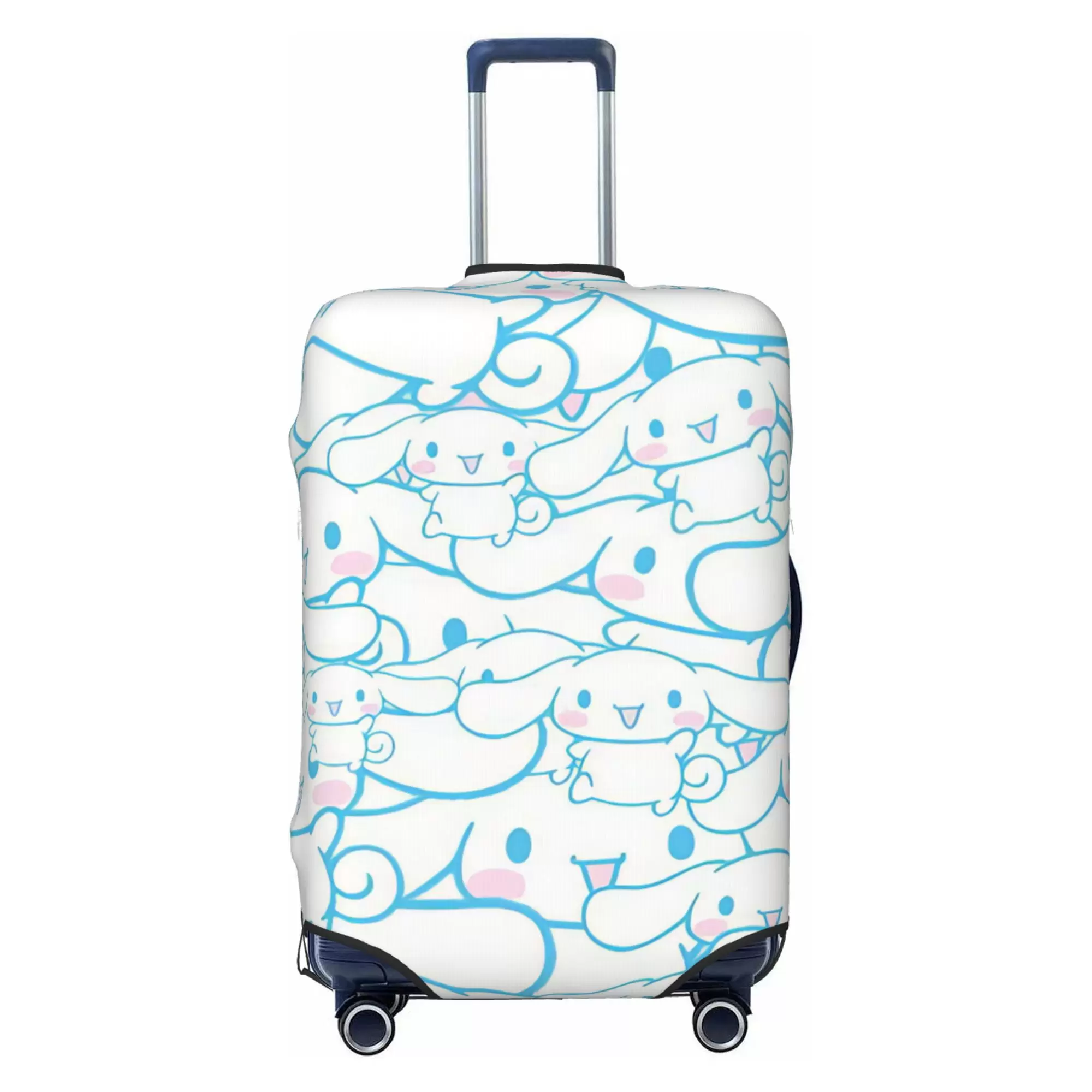 Cute Cinnamoroll Luggage Cover Elastic Washable Stretch Suitcase Protector Anti-Scratch Travel Suitcase Cover for Kid and Adult. S (18-21 inch suitcase)