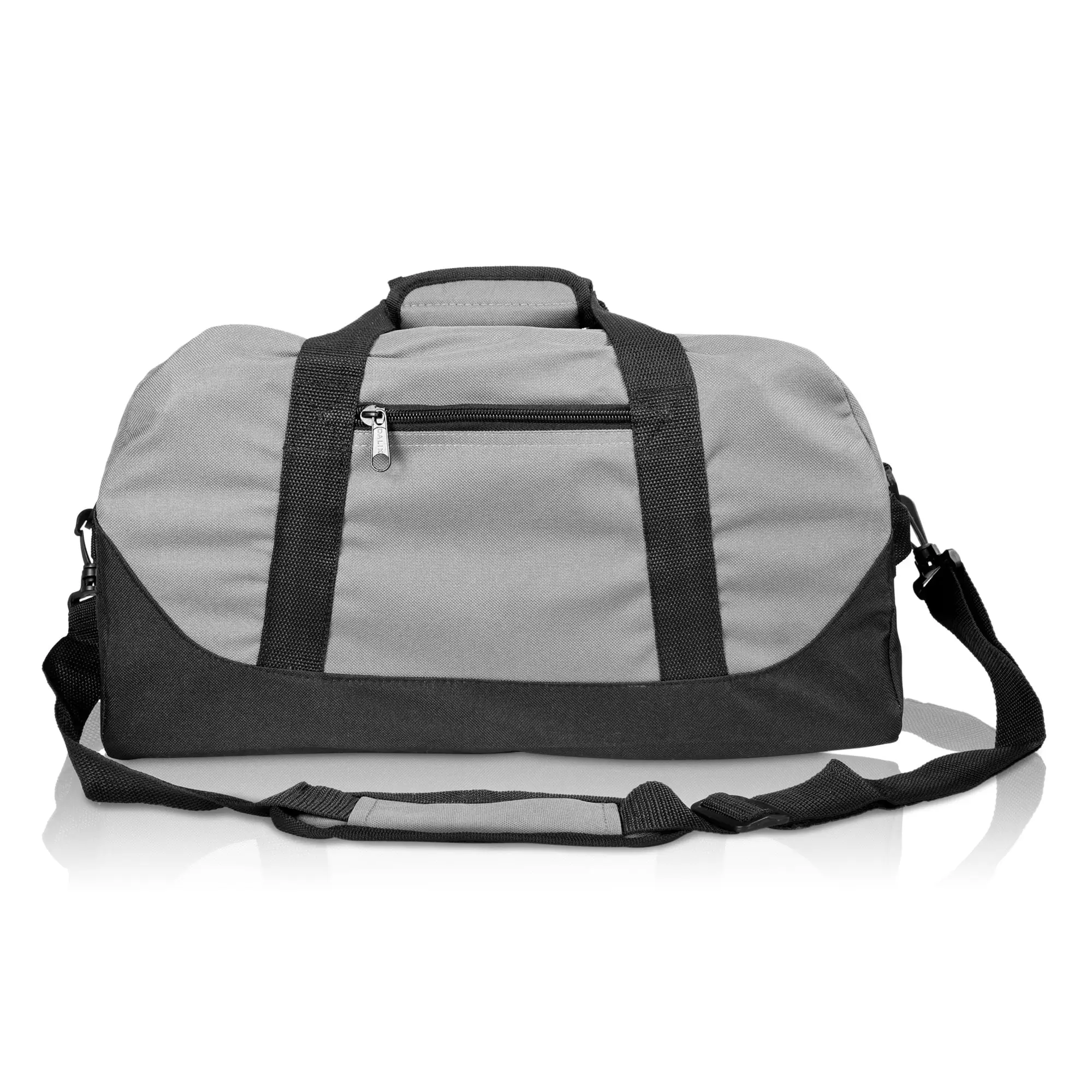 DALIX 18 Duffle Bag Two-Tone Sports Travel Gym Luggage Bag in Gray