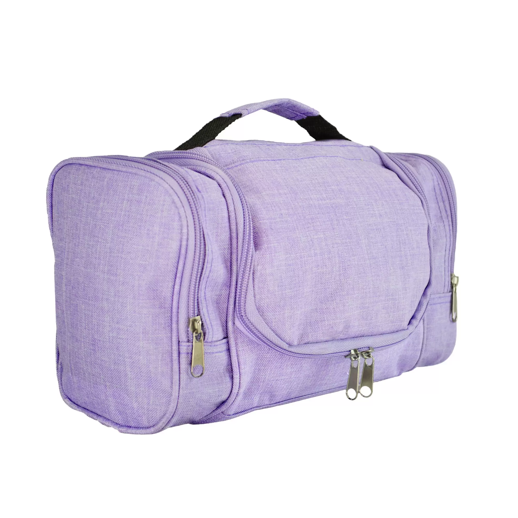 DALIX Travel Toiletry Kit Accessories Bag Shave Cosemetics Hanging Hook in Purple