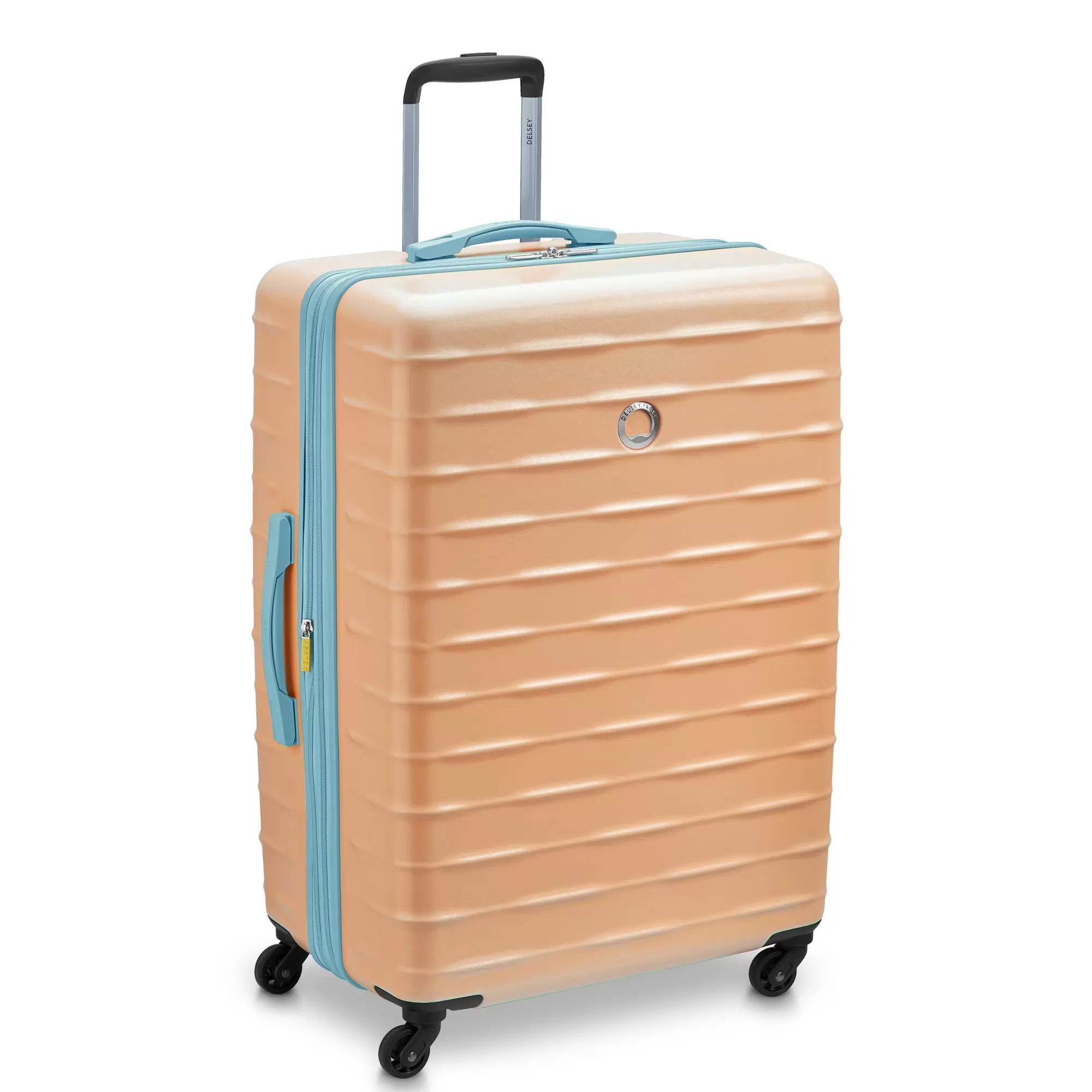 DELSEY PARIS Claudia Hardside Expandable 28 Checked Luggage. Peach