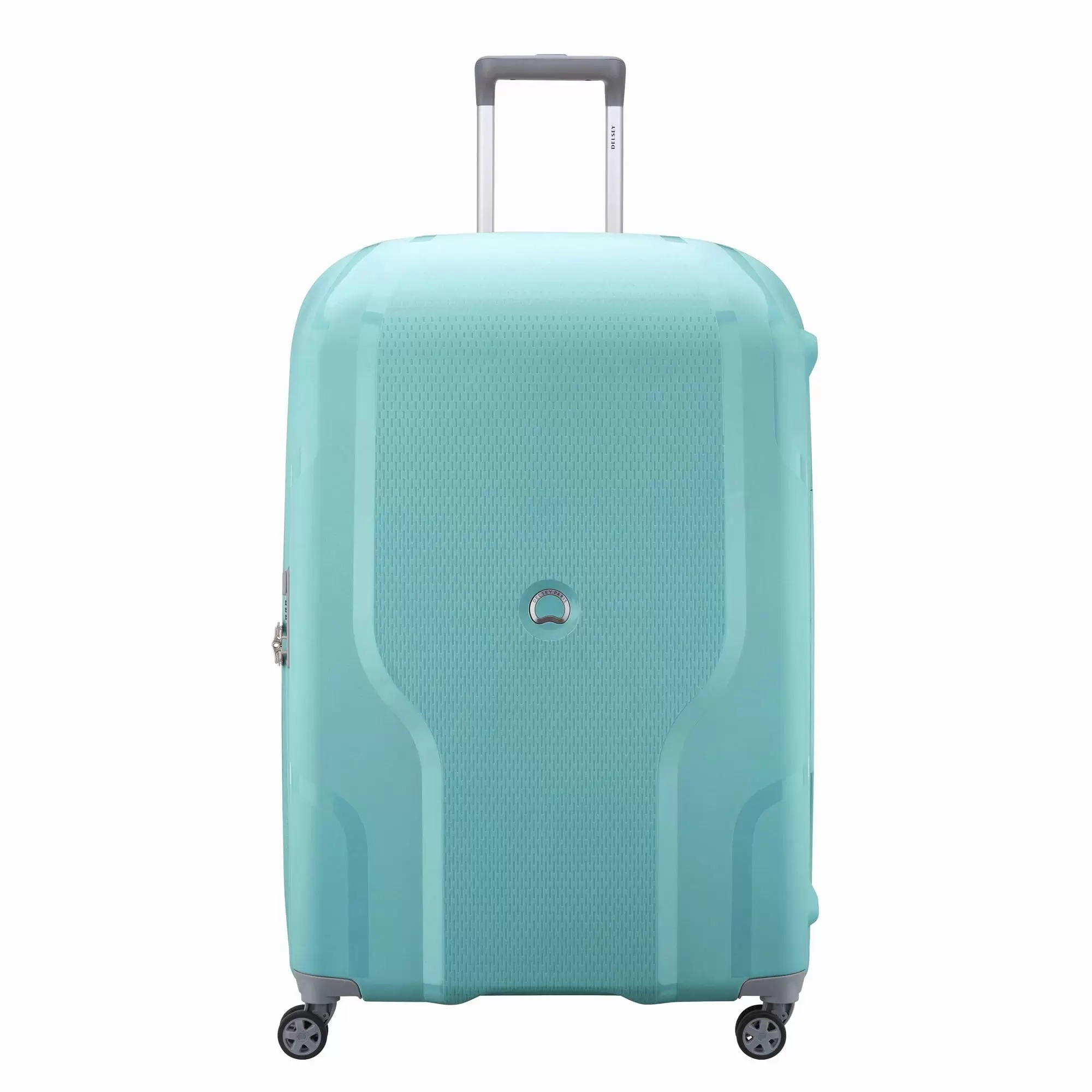 DELSEY PARIS Clavel 30 Hardside Ultra-lightweight Checked Spinner Luggage. Teal