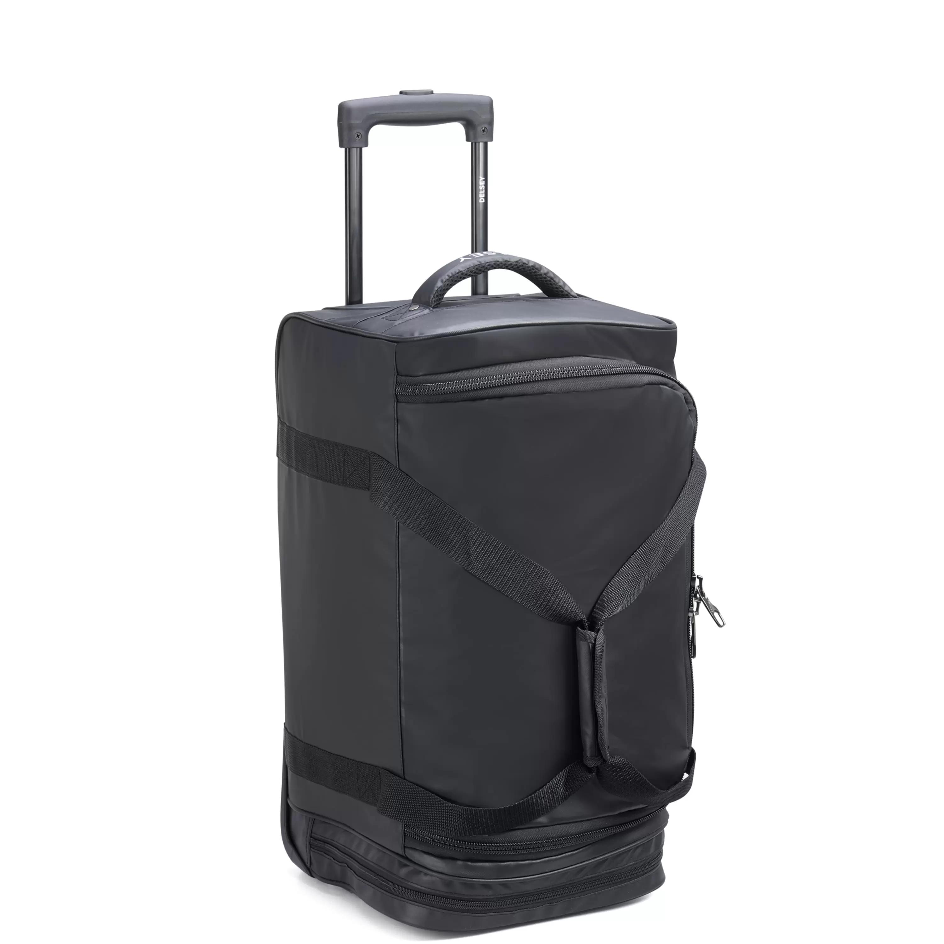 DELSEY PARIS Raspail 21 Carry-on Rolling Wheeled Duffel. Black