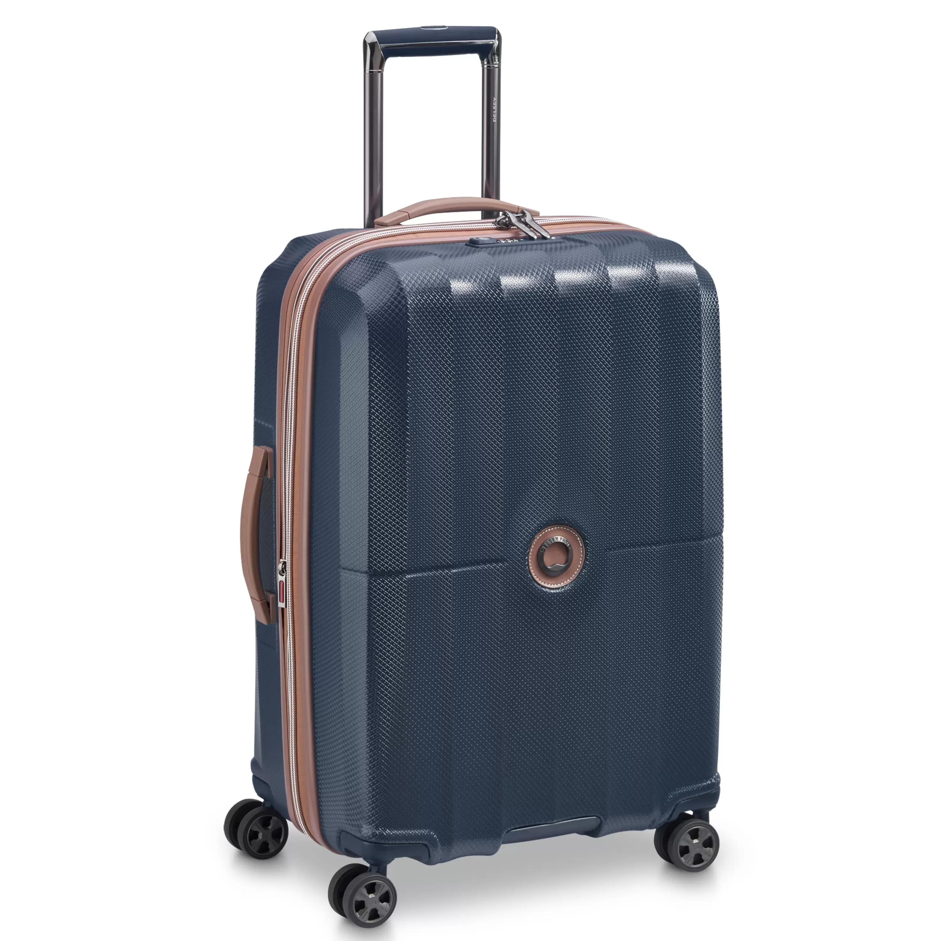 DELSEY PARIS St Tropez 24 Hardside Spinner Checked Luggage. Navy