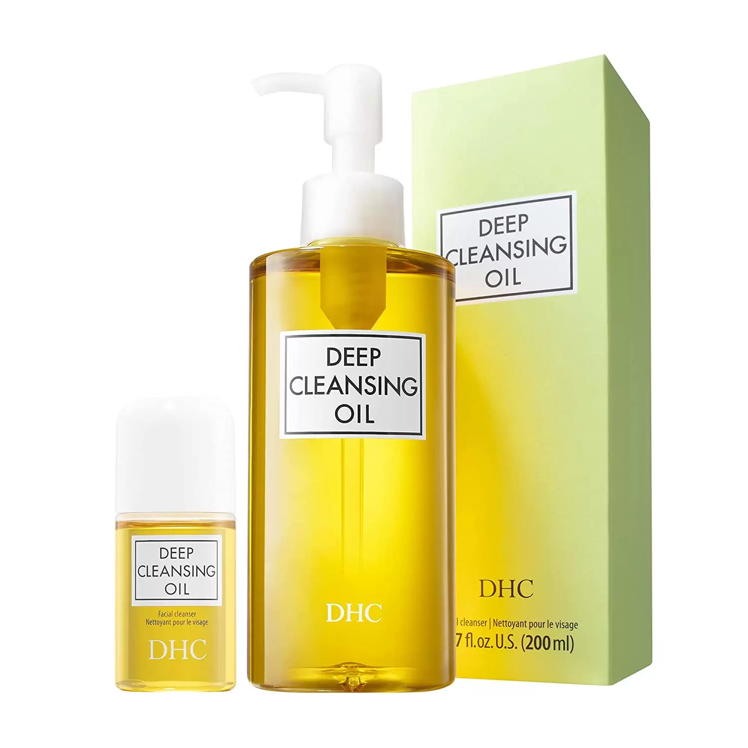 DHC Deep Cleansing Oil 6.7 fl. oz. Makeup Remover & Cleanser with Free Travel Size