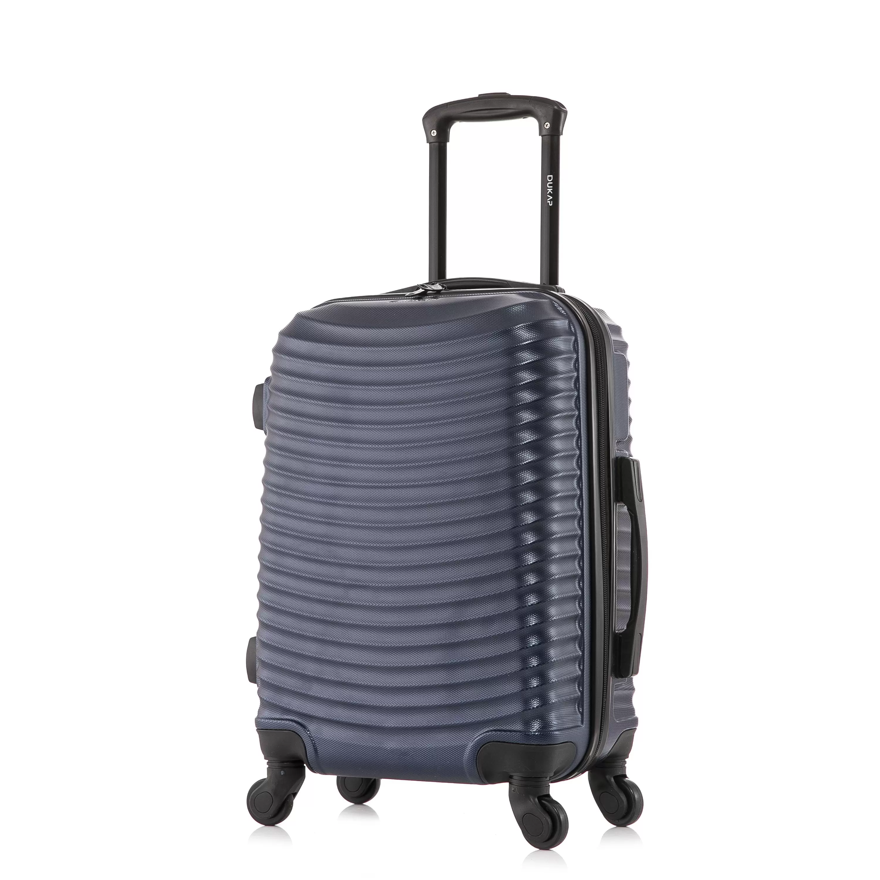 DUKAP Adly 20 Hardside Lightweight Luggage with Spinner Wheels. Handle and Trolley. Blue