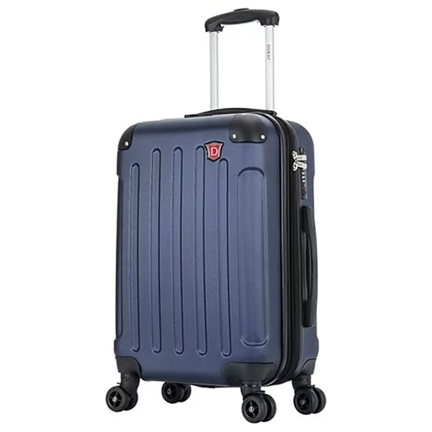 DUKAP INTELY PC/ABS Plastic 4-Wheel Spinner Luggage Blue (DKINT00S-BLU)