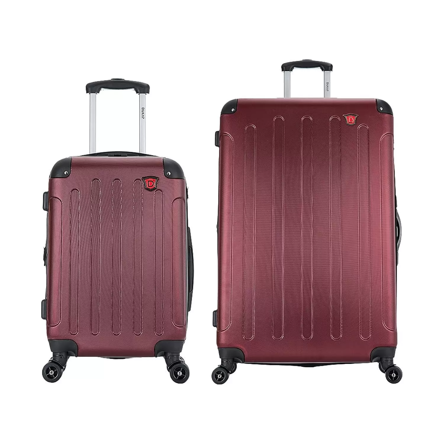 DUKAP Intely 2-Piece Plastic Luggage Set Wine (DKINT0SM-WIN)