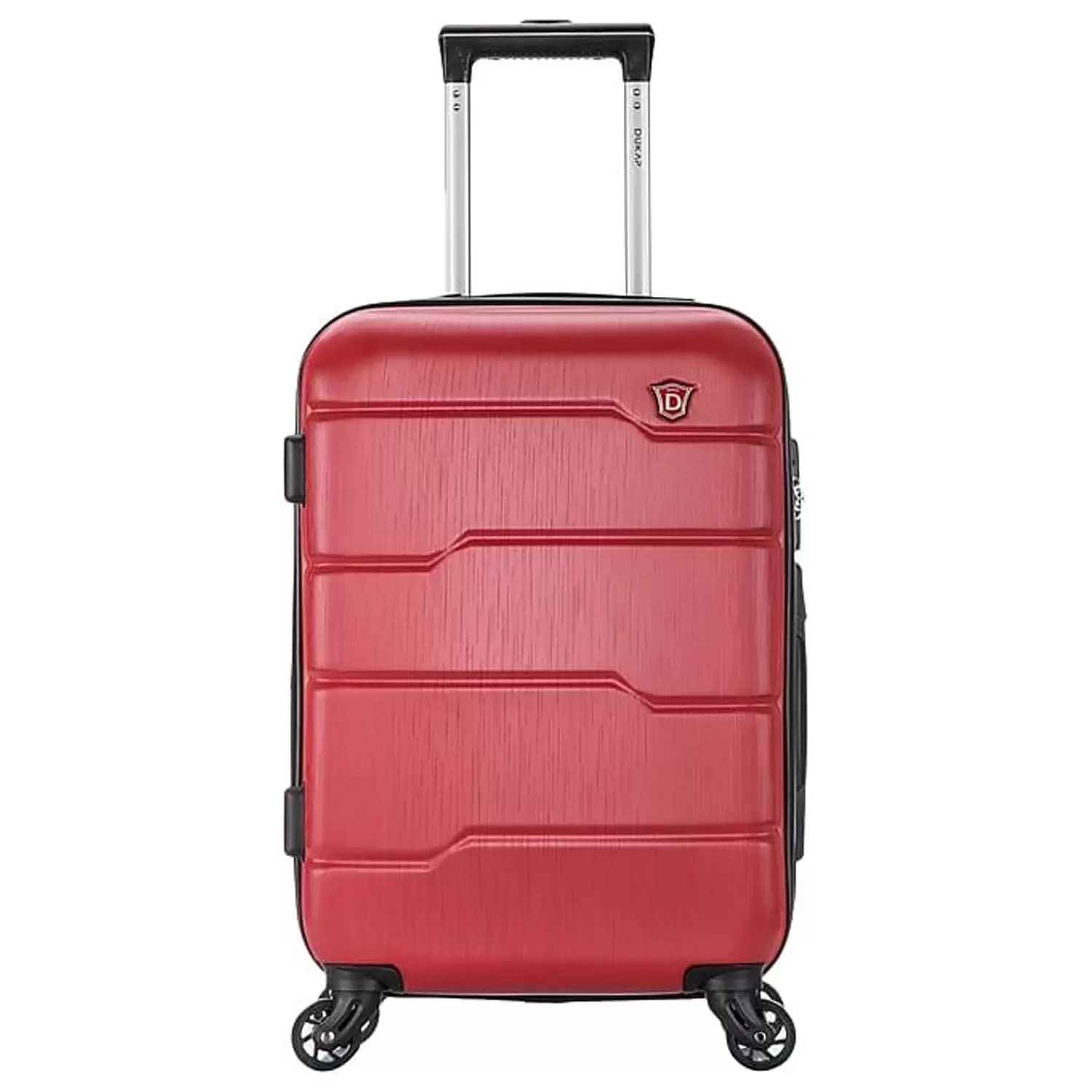 DUKAP RODEZ PC/ABS Plastic 4-Wheel Spinner Luggage Red (DKROD00S-RED)