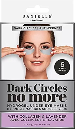 Danielle Dark Circles No More Hydrogel Undereye Masks. 6 Pairs. Collagen & Lavender. 6 Piece