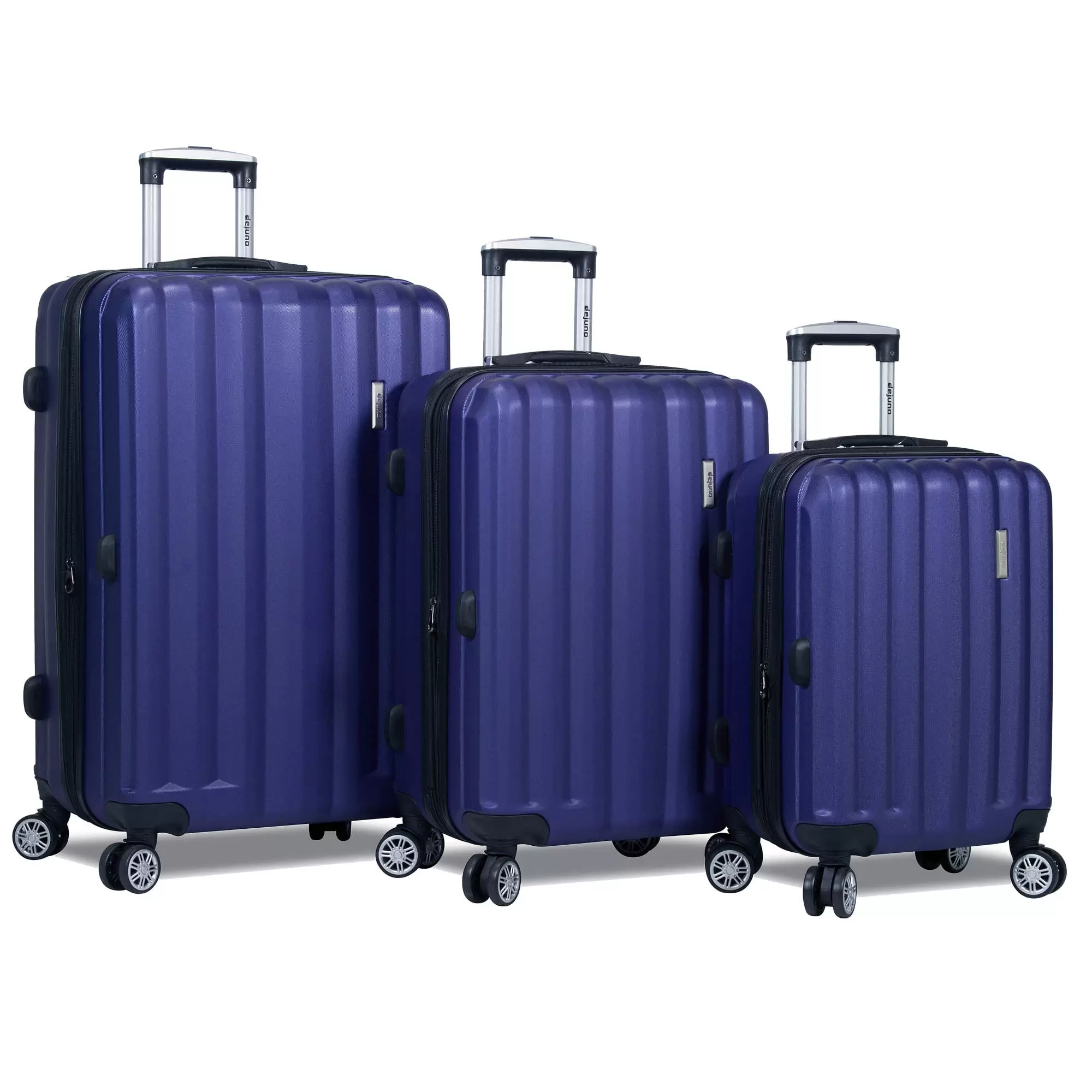 Dejuno Camden Hardside 3-Piece Expandable Spinner Luggage Set - Navy (20. 24 and 28)