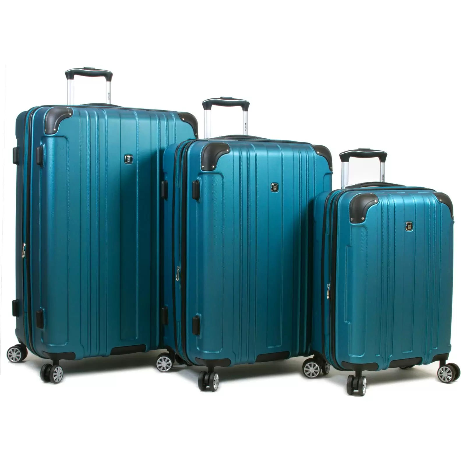 Dejuno Kingsley New Generation 3-Piece Hardside Spinner Luggage Set - Turquoise