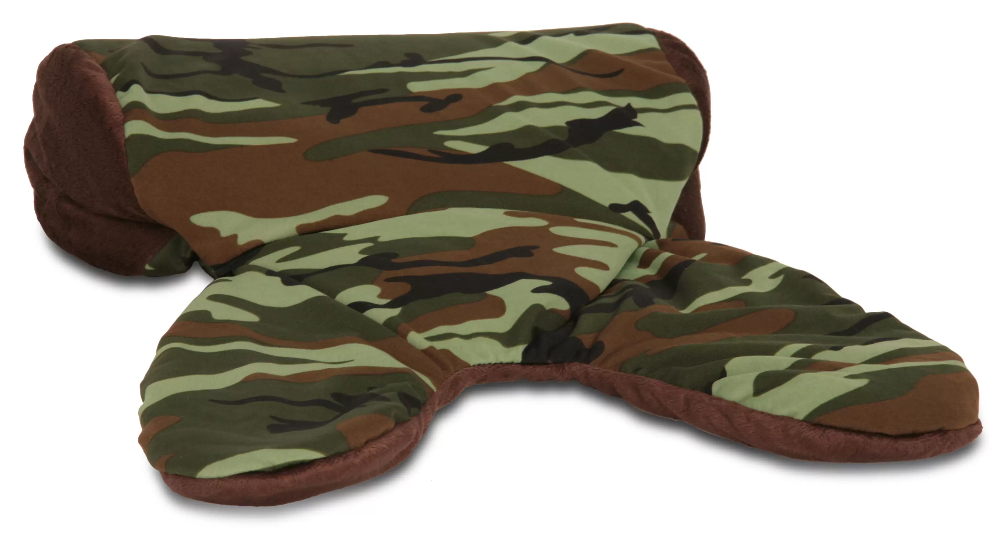 Deluxe Comfort Two-In-One Travel Pillow ? Therapeutic Microbeads ? Easily Switches from Travel Pillow to Roll Bolster Pillow ? Travel Neck Tension and Stress Relief ? Travel Pillow. Camouflage