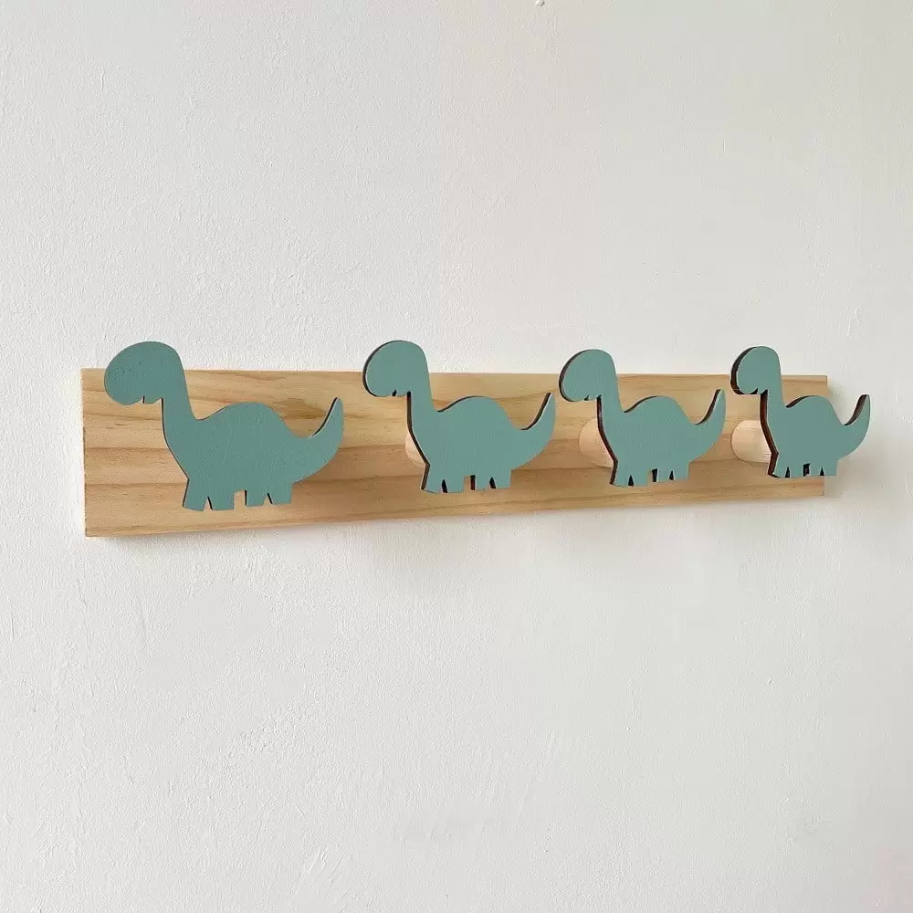 Deyared Adhesive Hooks Self-adhesive Hooks Waterproof Transparent Hooks Damage-free Hanging Wall Hooks Dinosaur Hook Children's Room Hook Clothing Hanging Home Hook on Clearance