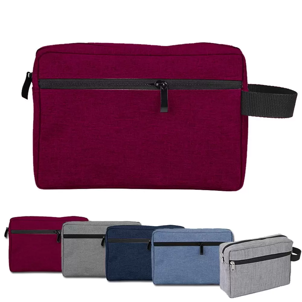 Dicasser 1pc Mens Organizer Toiletry Bag Cases Travel Bag. Carry Tote Waterproof Wash Shower Makeup Bag for Cosmetics. WINE RED