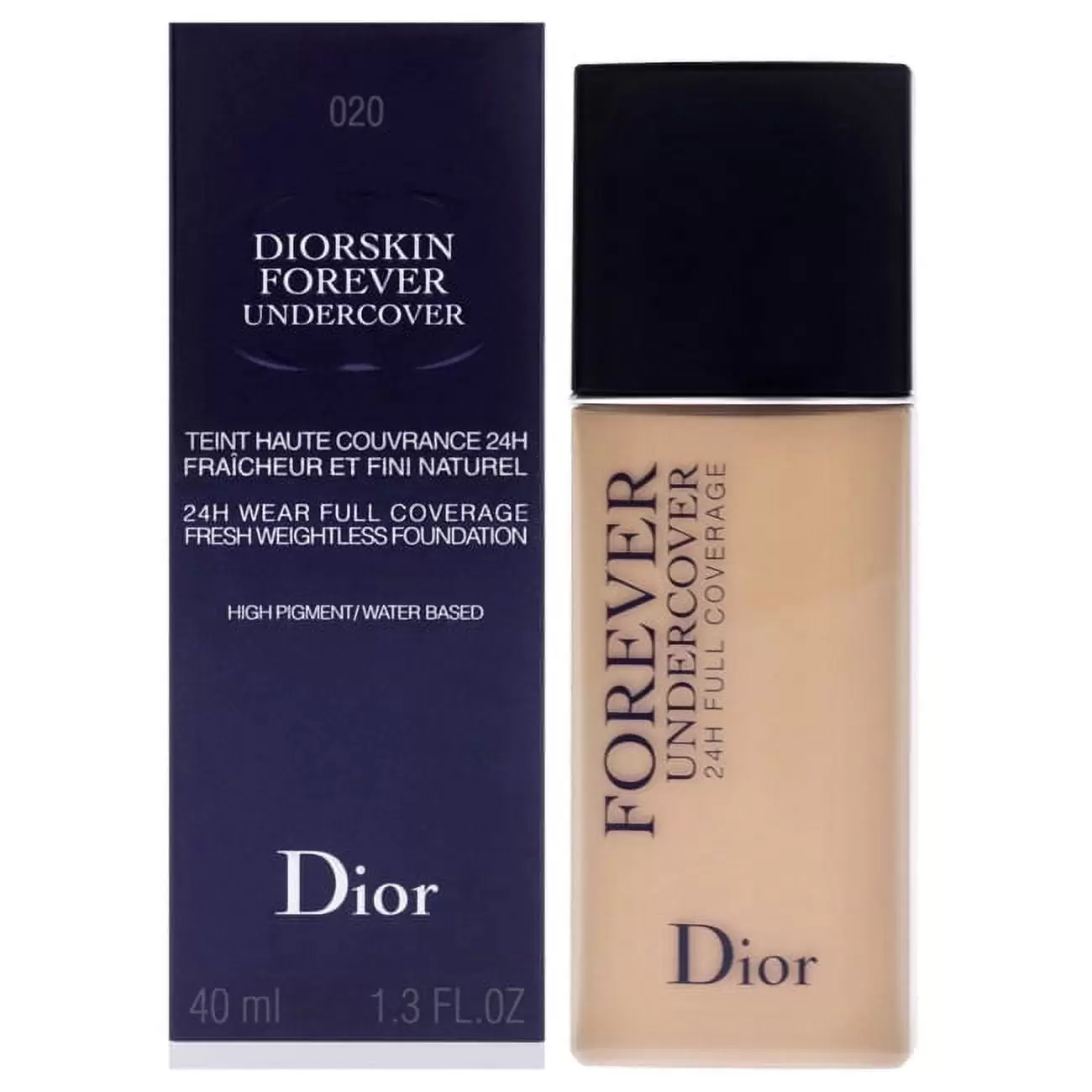 Diorskin Forever Undercover Foundation - 020 Light Beige by Christian Dior for Women - 1.3 oz Foundation