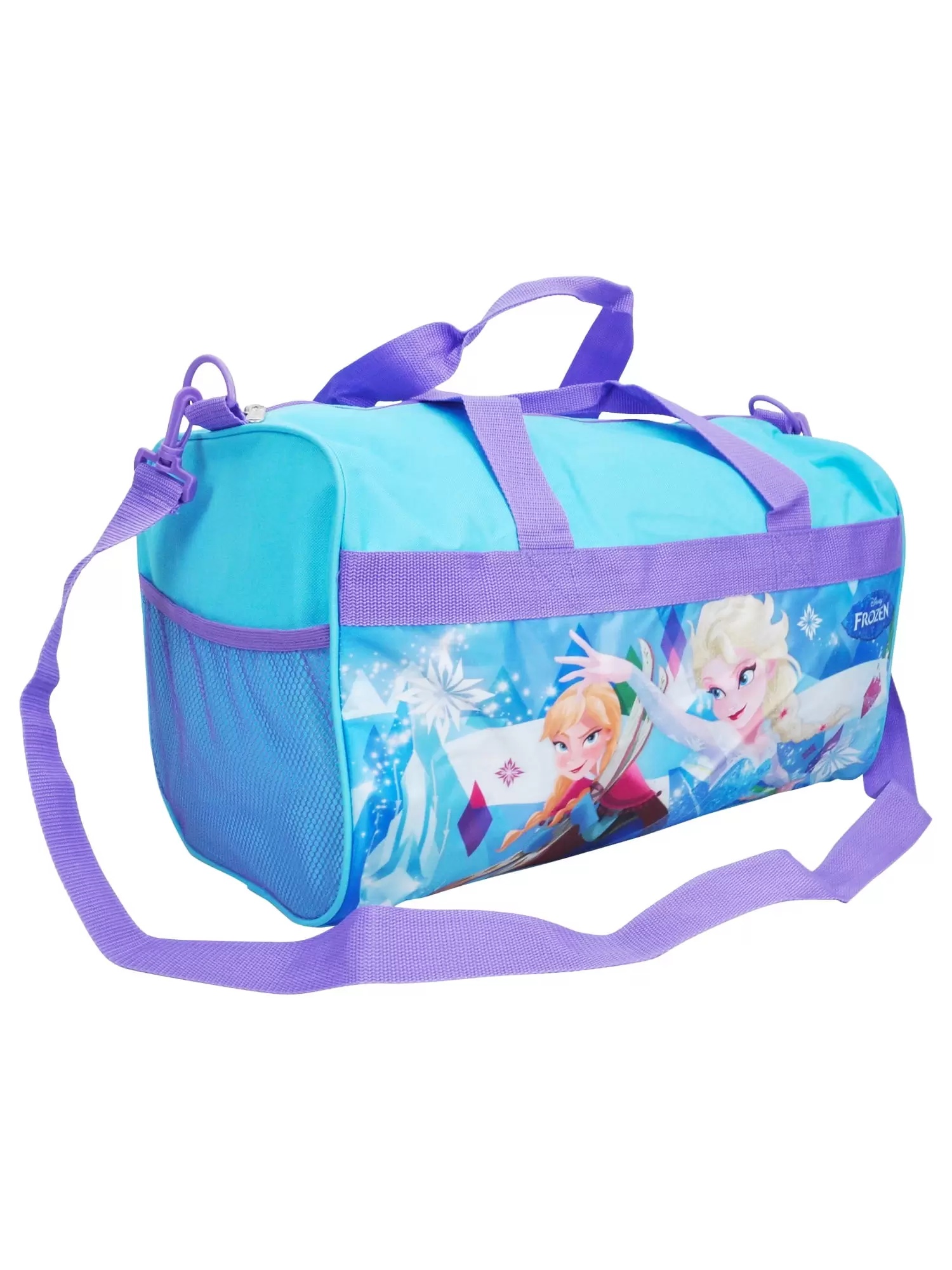 Disney Frozen Elsa Anna Carry-On Duffel Bag 18 Blue Purple