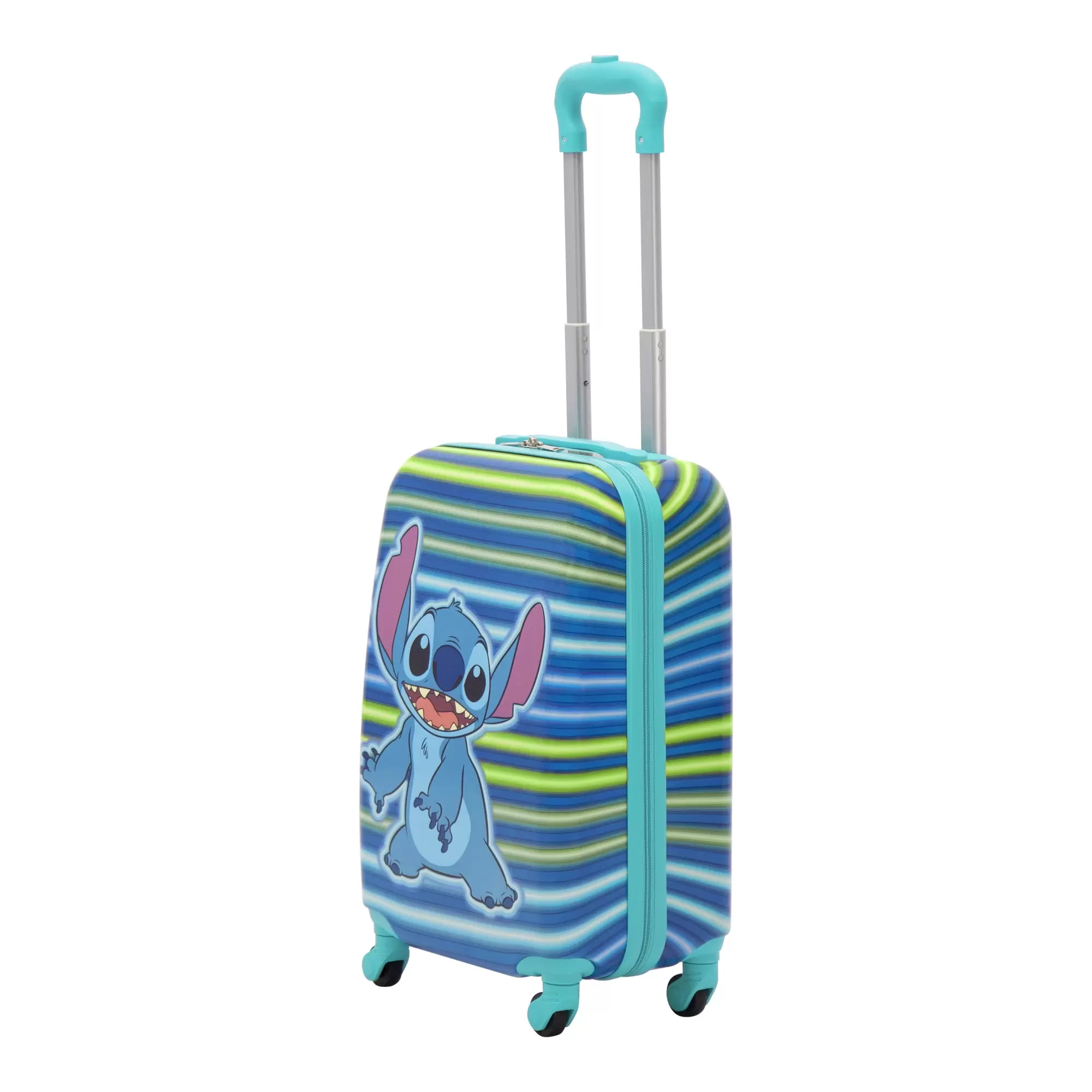 Disney Ful Stitch Neon all over print Kids 21 inch luggage