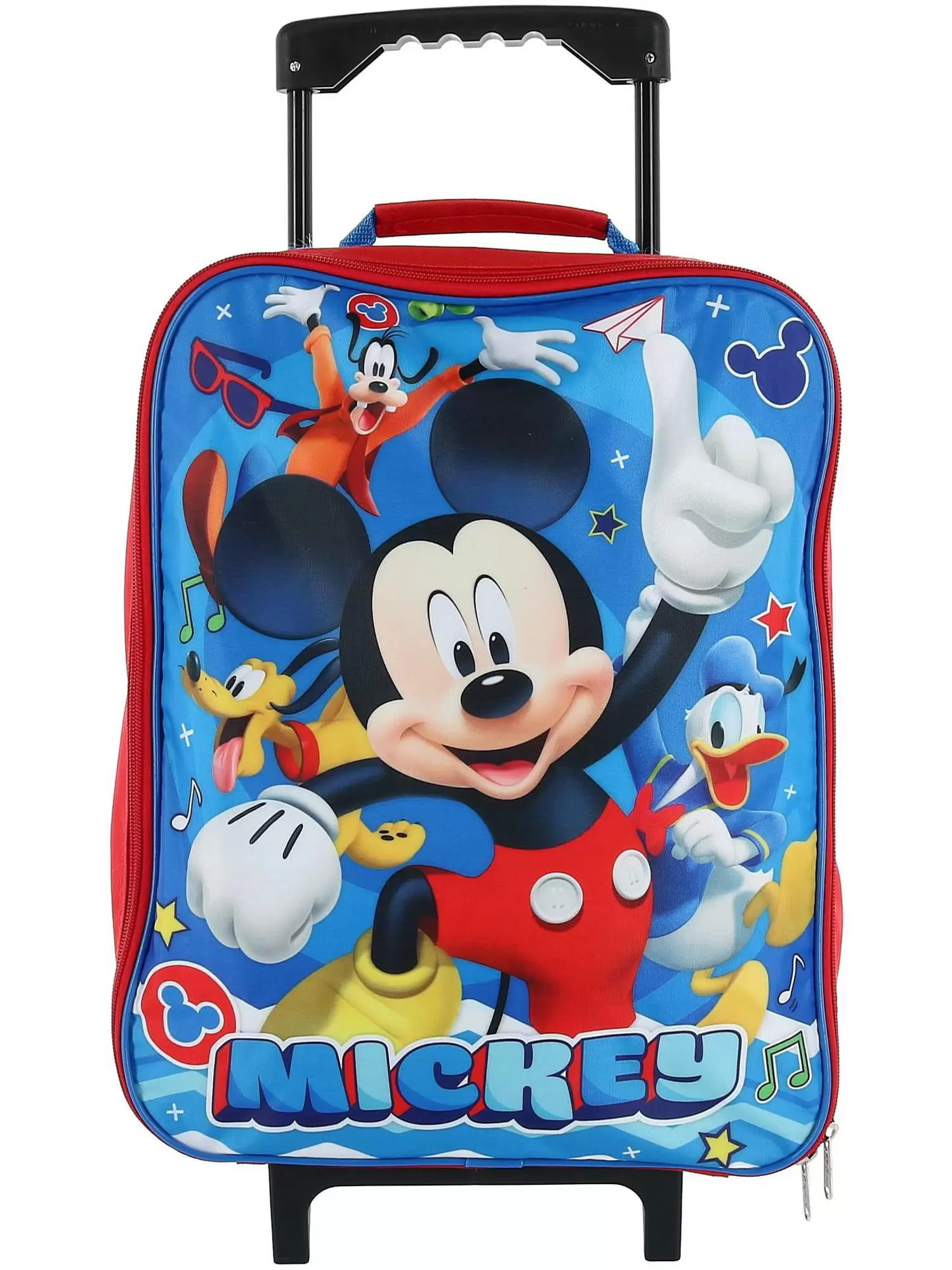 Disney Kids' Mickey Mouse Rolling Carry-on Luggage