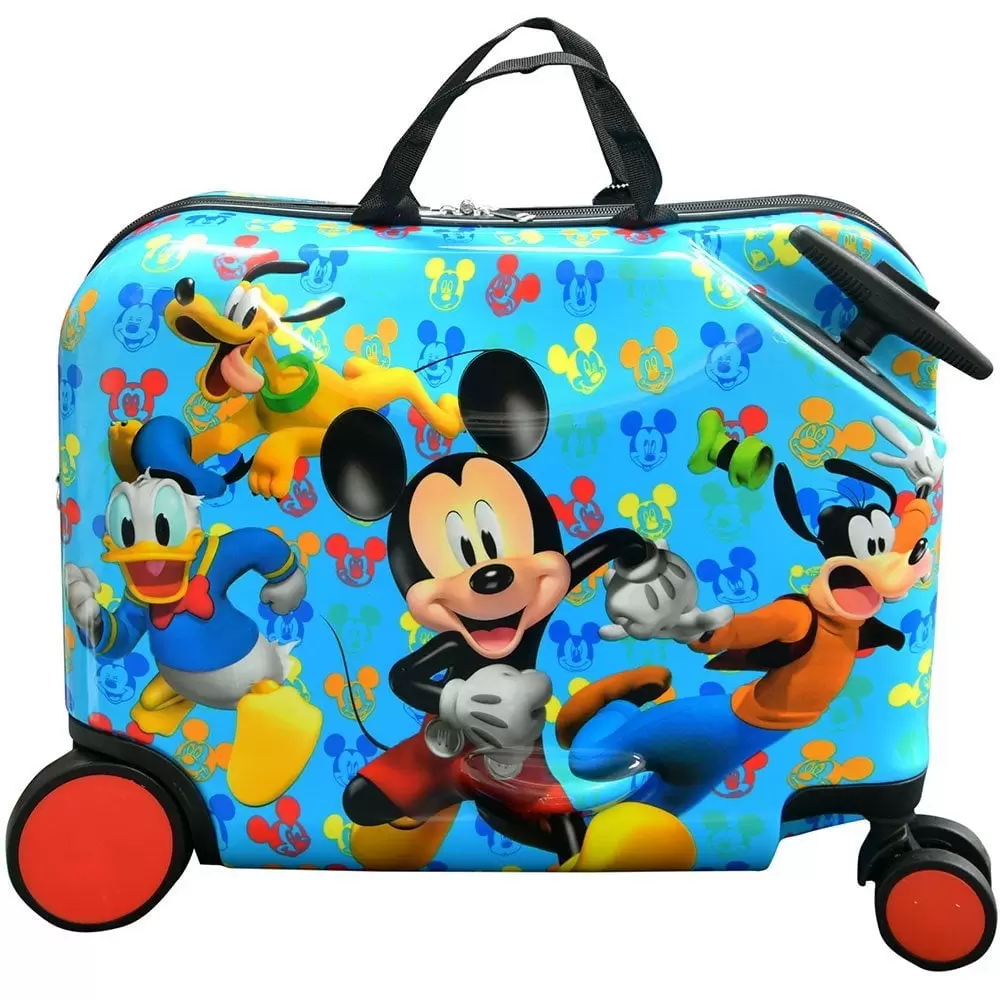 Disney Mickey Mouse Ride on Suitcase for Kids. 18'' Suitcase