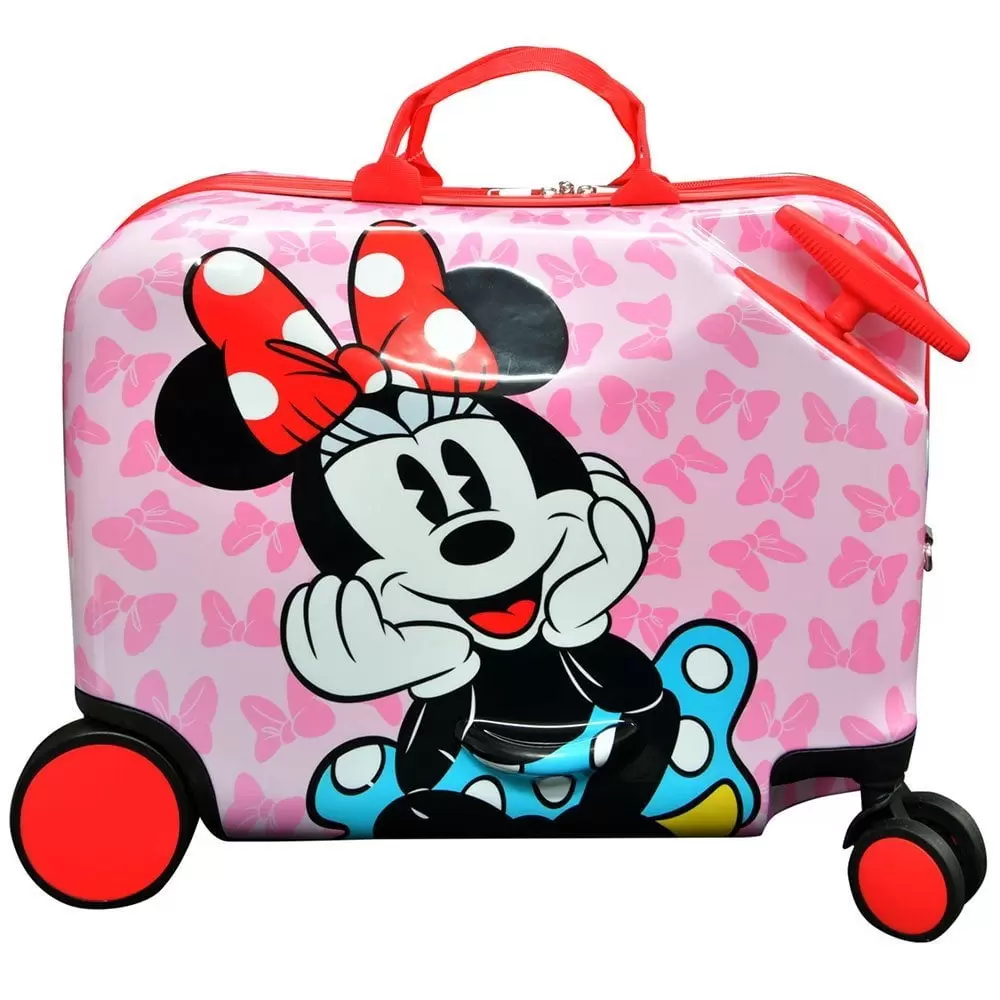 Disney Minnie Mouse Ride on Suitcase for Kids. 18'' Suitcase