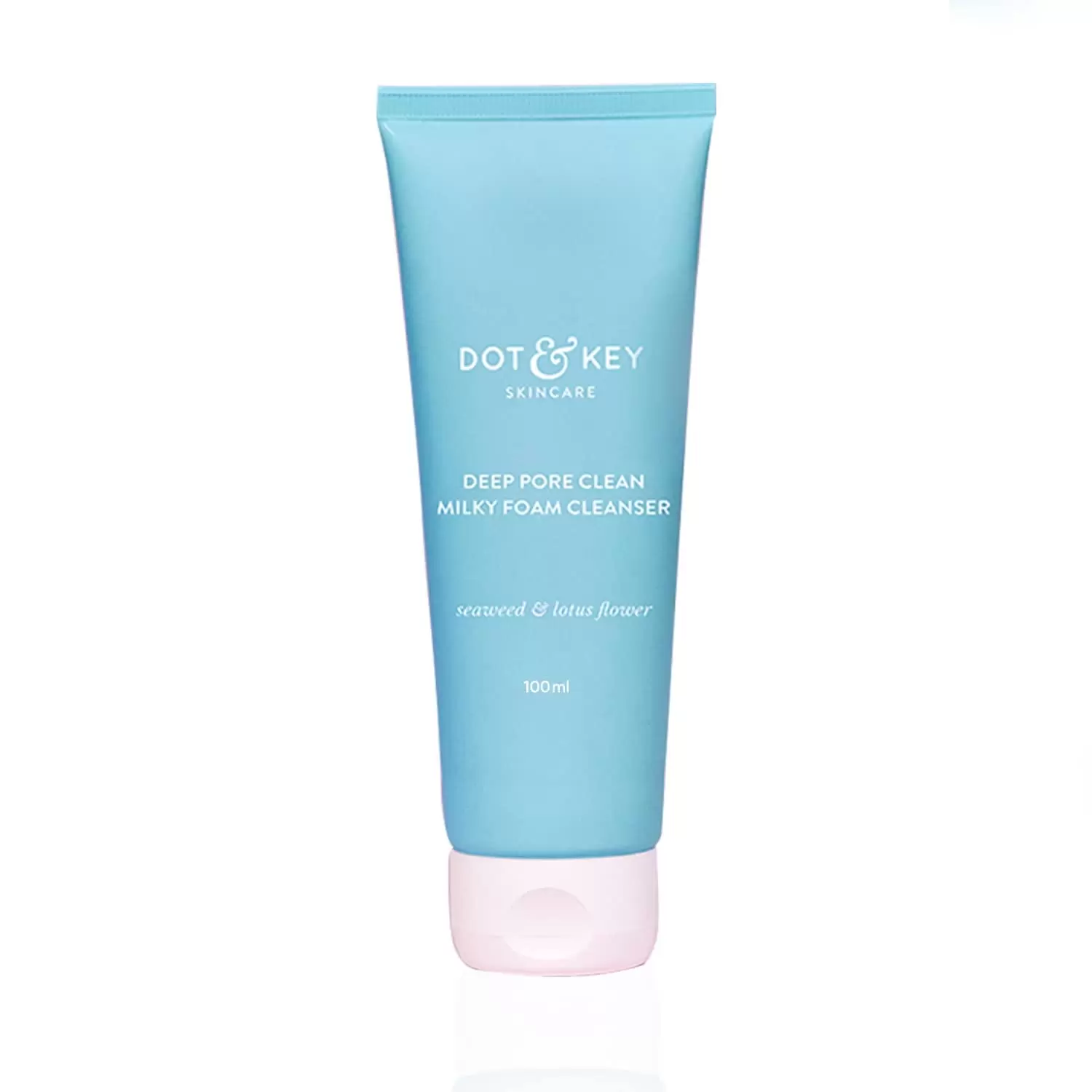 Dot & Key Deep Pore Clean Milky Foam Cleanser with Seaweed & Lotus Flower | Face Wash for Nourished Skin Minimizes Pores. Controls Excess Oil & Keeps Skin Hydra