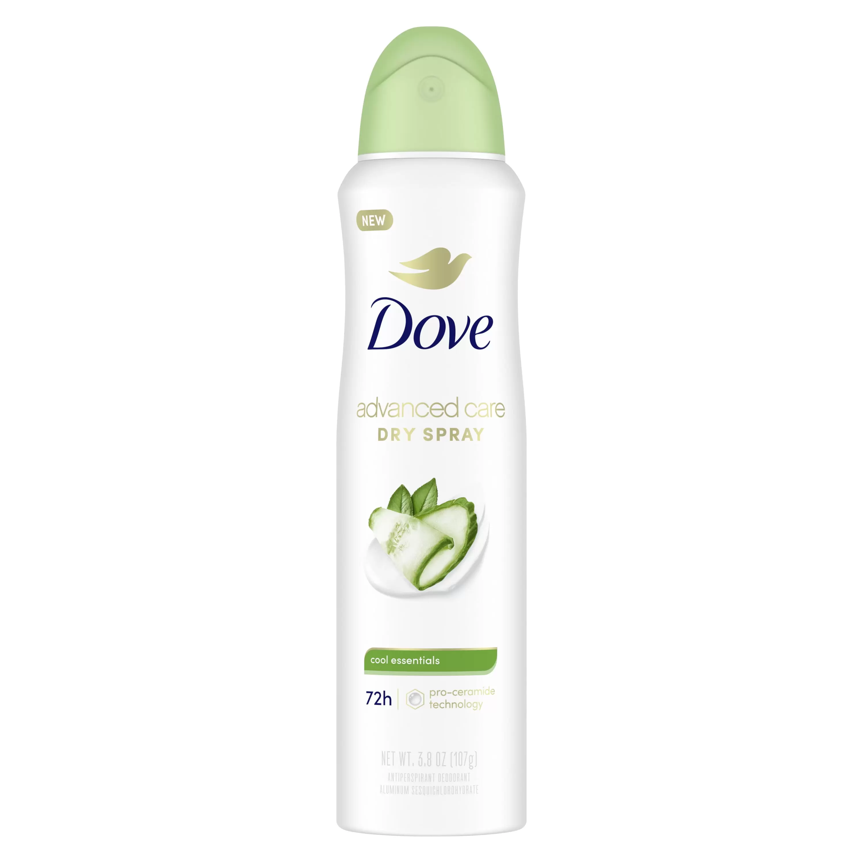 Dove Advanced Care Long Lasting Women's Antiperspirant Deodorant Dry Spray. Cool Essentials. 3.8 oz