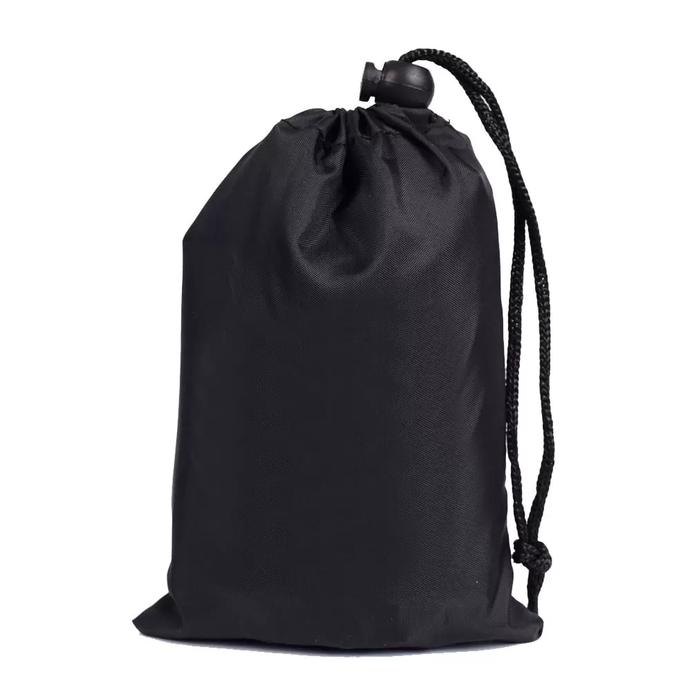 Drawstring Bag - Nylon Cinch and Ditty Stuff Pouch with Toggle for Gym. Sports. Luggage. Storage. Travel - Dopp Kit - Lightweight. Foldable and Compact Multi-Purpose Pack