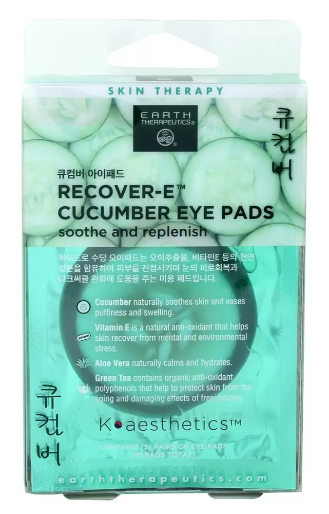 Earth Therapeutics Earth Skin Therapy Cucumber Eye Pads. 5 ea