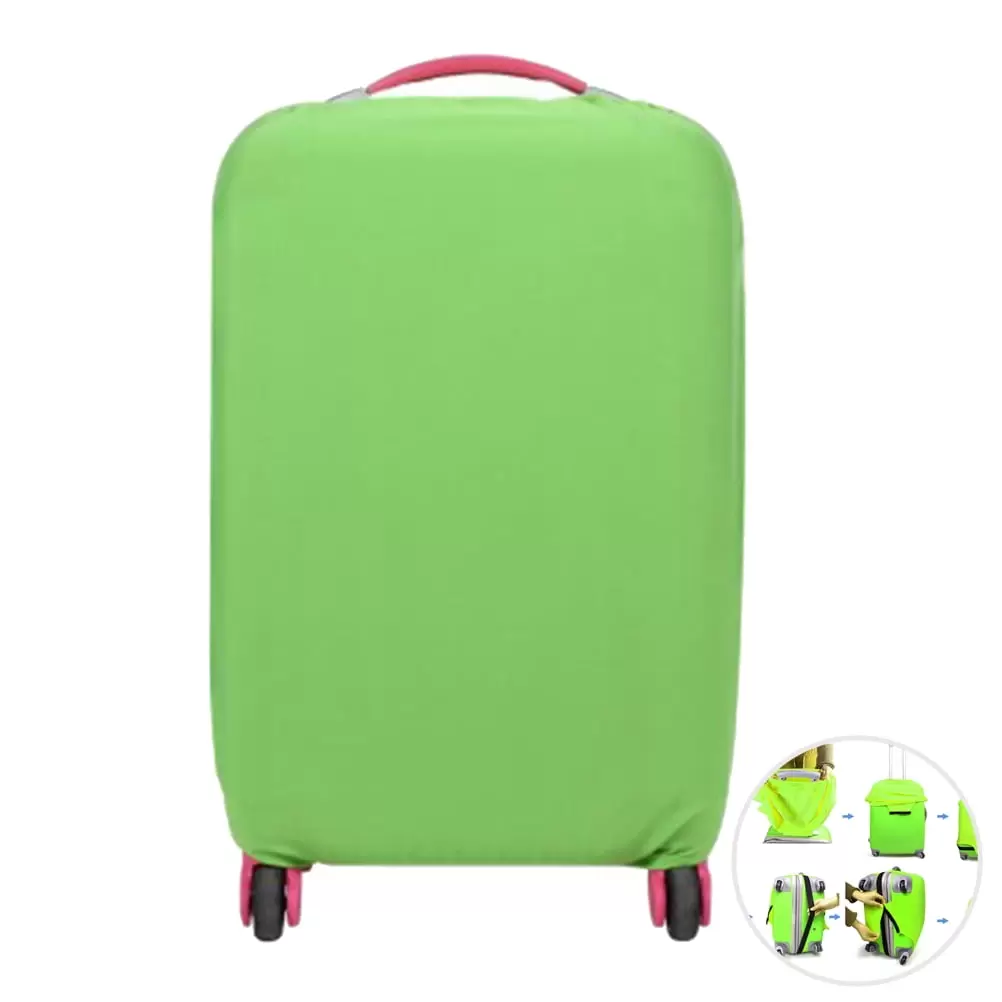 Elastic Travel Luggage Cover Suitcase Trolley Case Protective Bag Dustproof Protector for 18-20 Inches (Green)