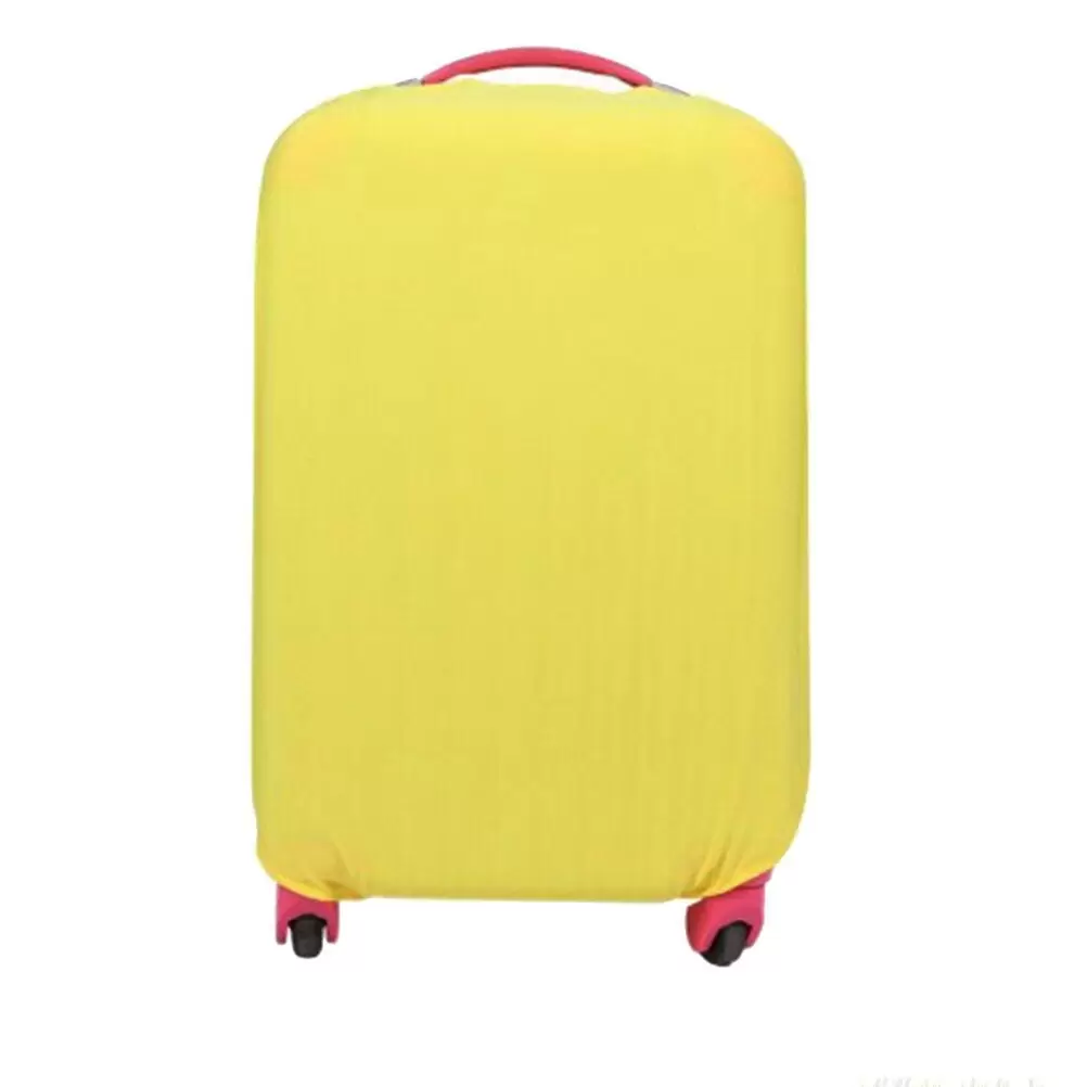 Elastic Travel Luggage Cover Suitcase Trolley Case Protective Bag Dustproof Protector for 22-24 Inches (Yellow)