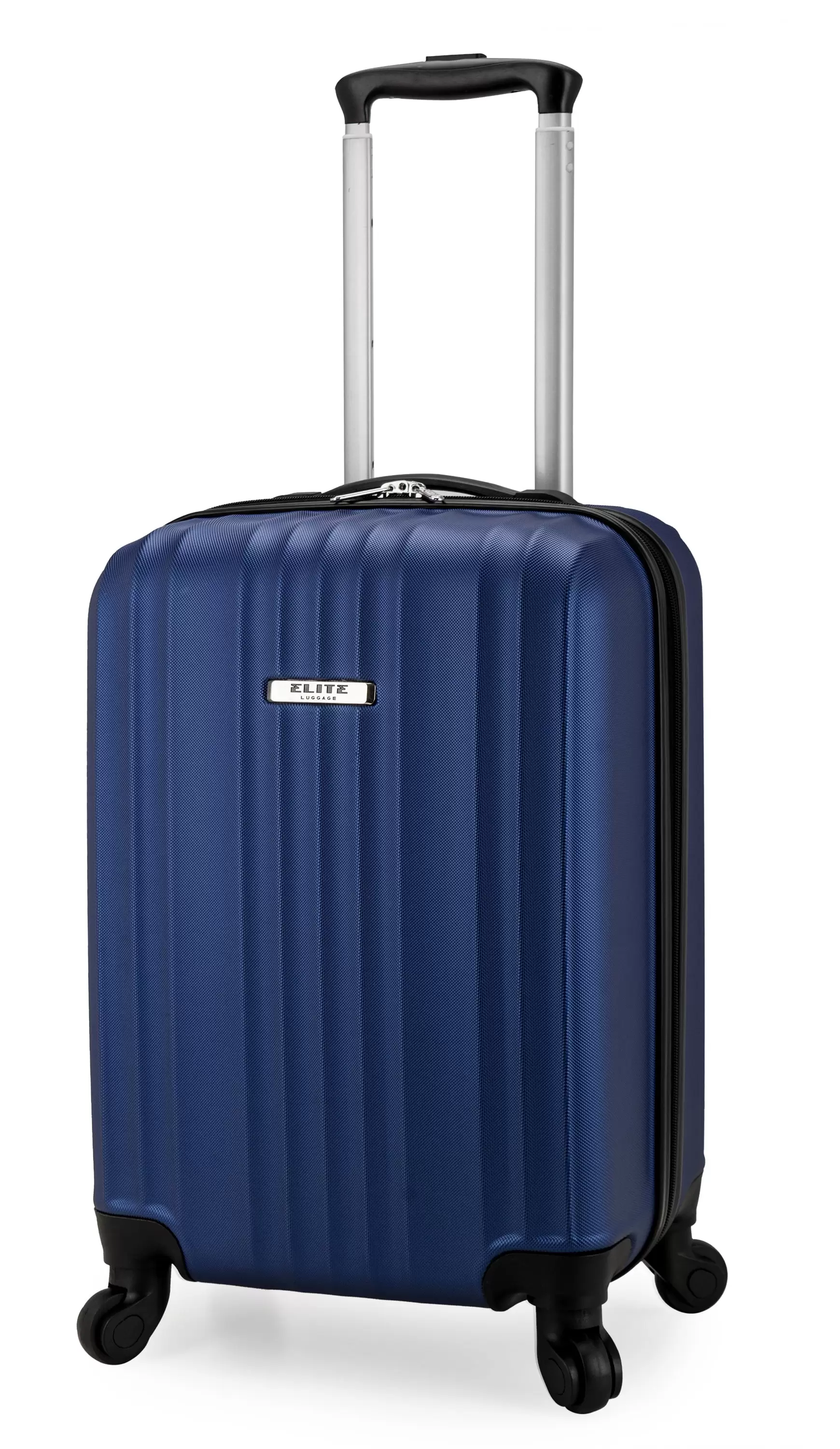 Elite Luggage Fullerton Hardside Carry-On Spinner Luggage. Navy