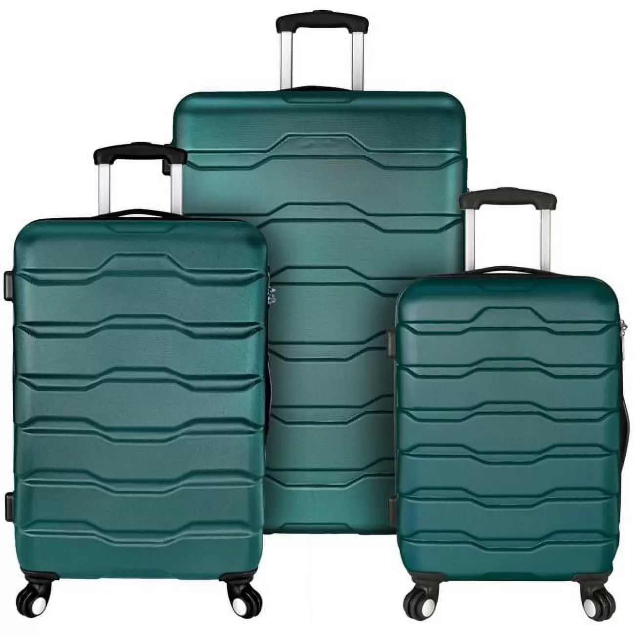 Elite Luggage Omni 3-Piece Hardside Spinner Luggage Set. Teal