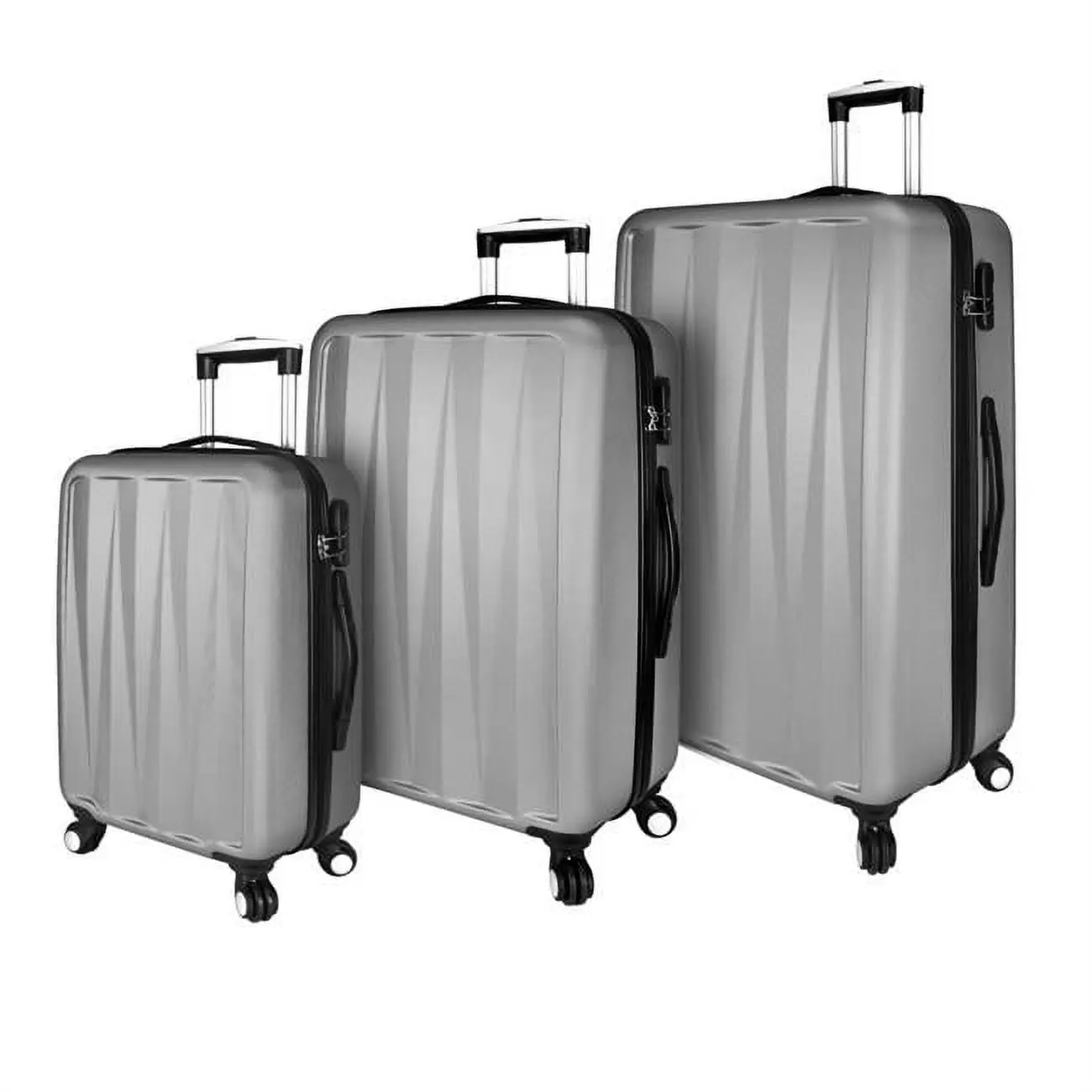 Elite Luggage: Verdugo Hardside 3-Piece Spinner Luggage Set. Grey