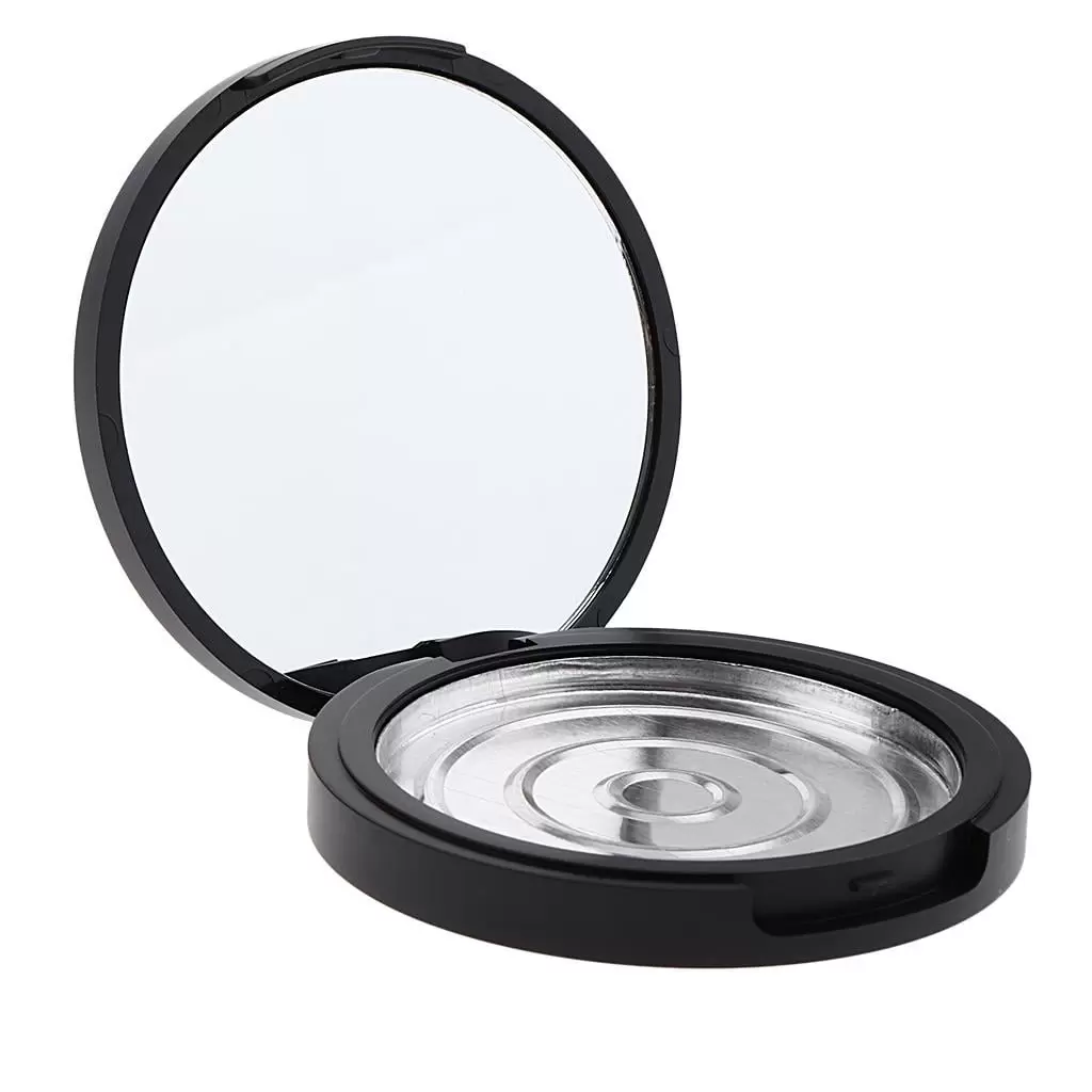 Empty Refillable Pressed Compact with Mirror & Aluminum Pan - Portable. Durable And - Height 13mm