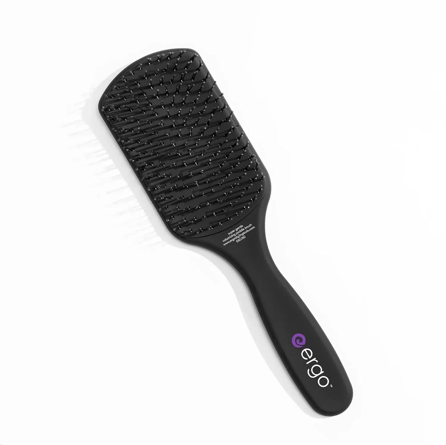 Ergo Super Gentle Mini Paddle Hair Brush Detangling Brush Black (ERG750)